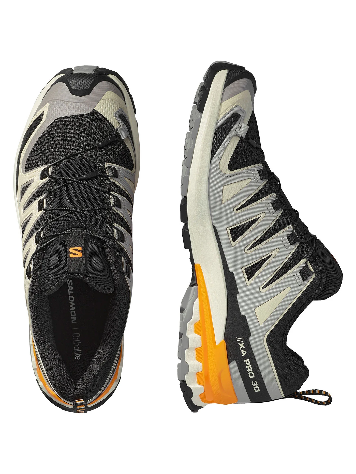 XA Pro 3D V9 Black/Gull/Turmeric Shoes - Image 4