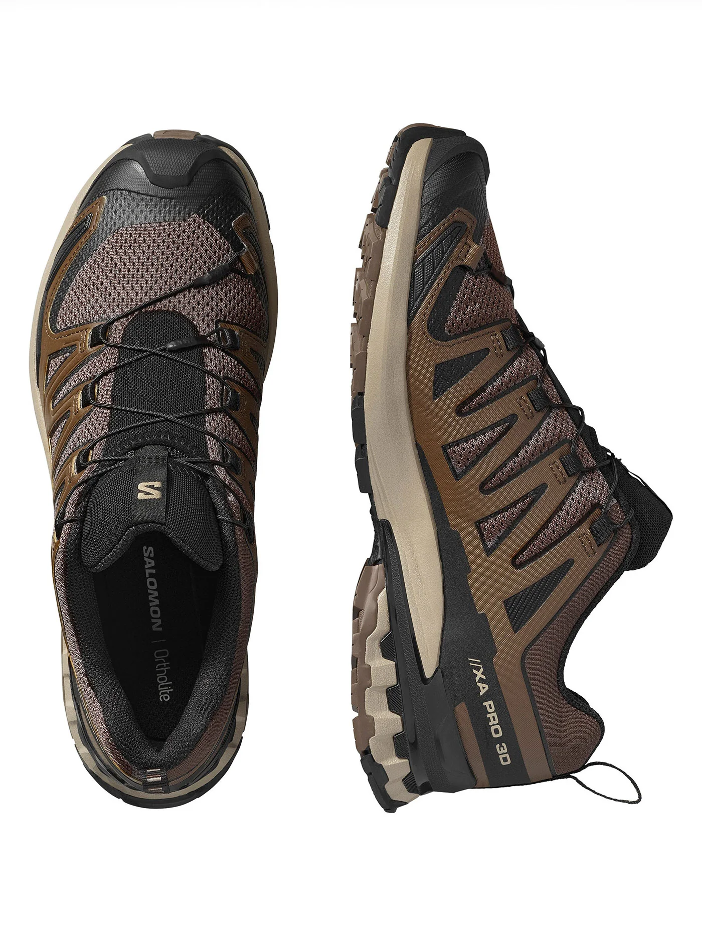 XA Pro 3D V9 Falcon/Desert Tan/Black Shoes - Image 4