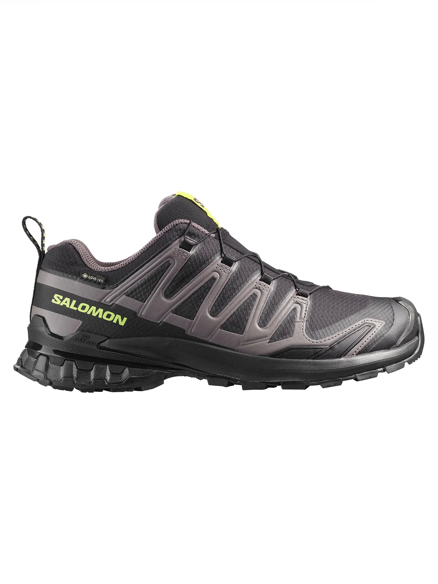 XA Pro 3D V9 GTX Black/Dark Gull Gray/Acid Lime Shoes