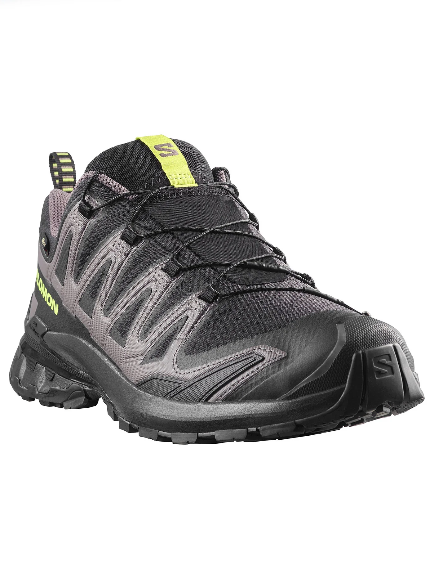 XA Pro 3D V9 GTX Black/Dark Gull Gray/Acid Lime Shoes - Image 3