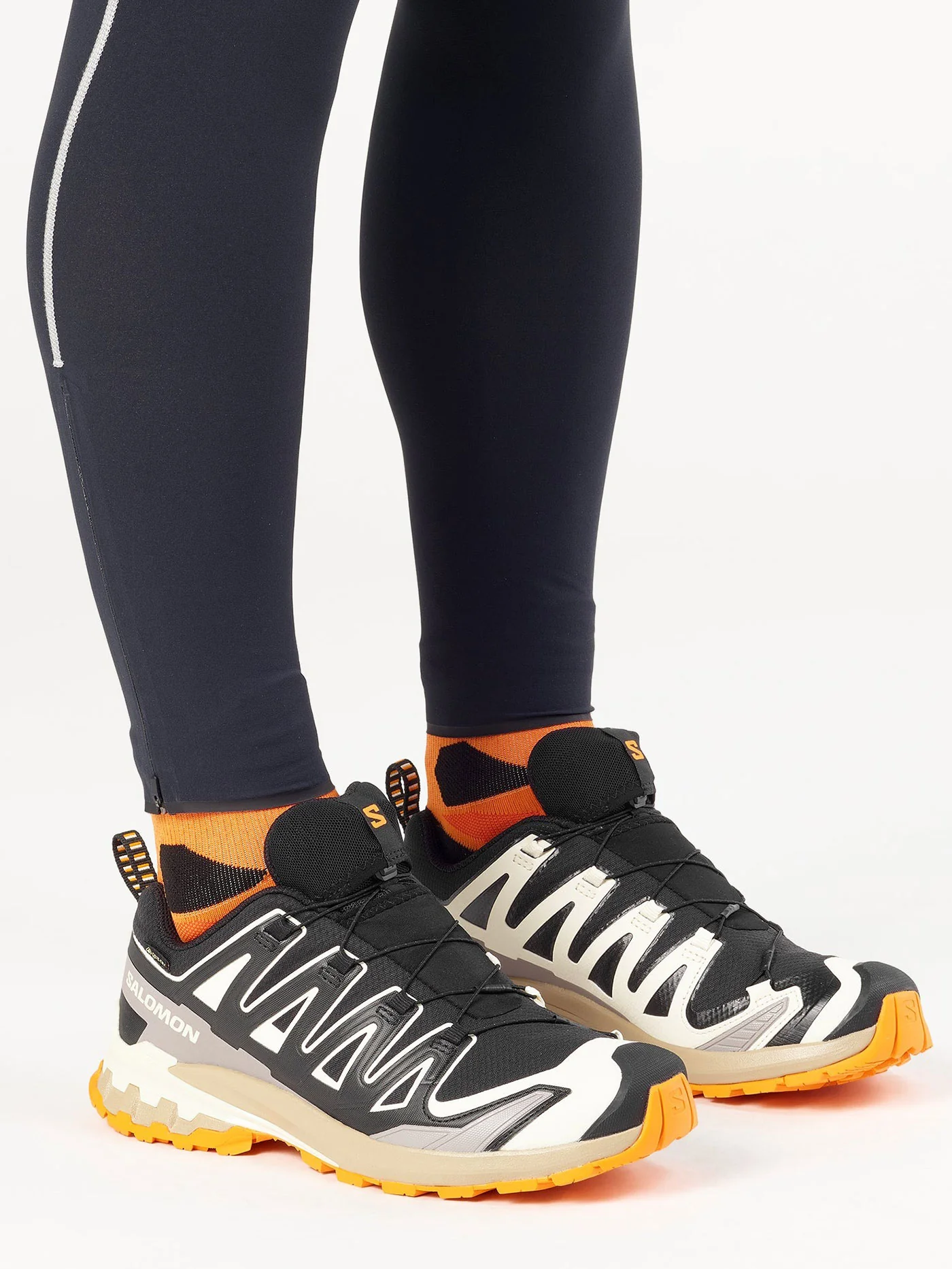XA Pro 3D V9 GTX Black/Vanilla Ice/Curcuma Shoes - Image 7