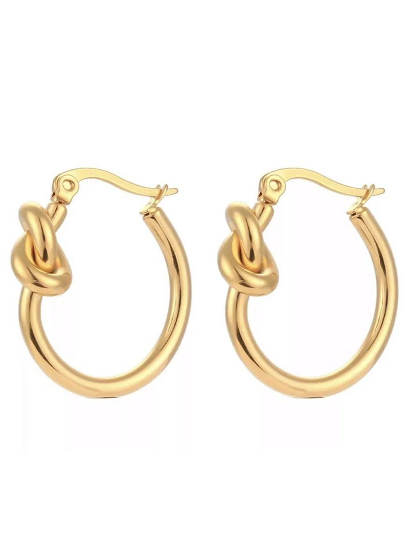 Knot Hoops Earrings