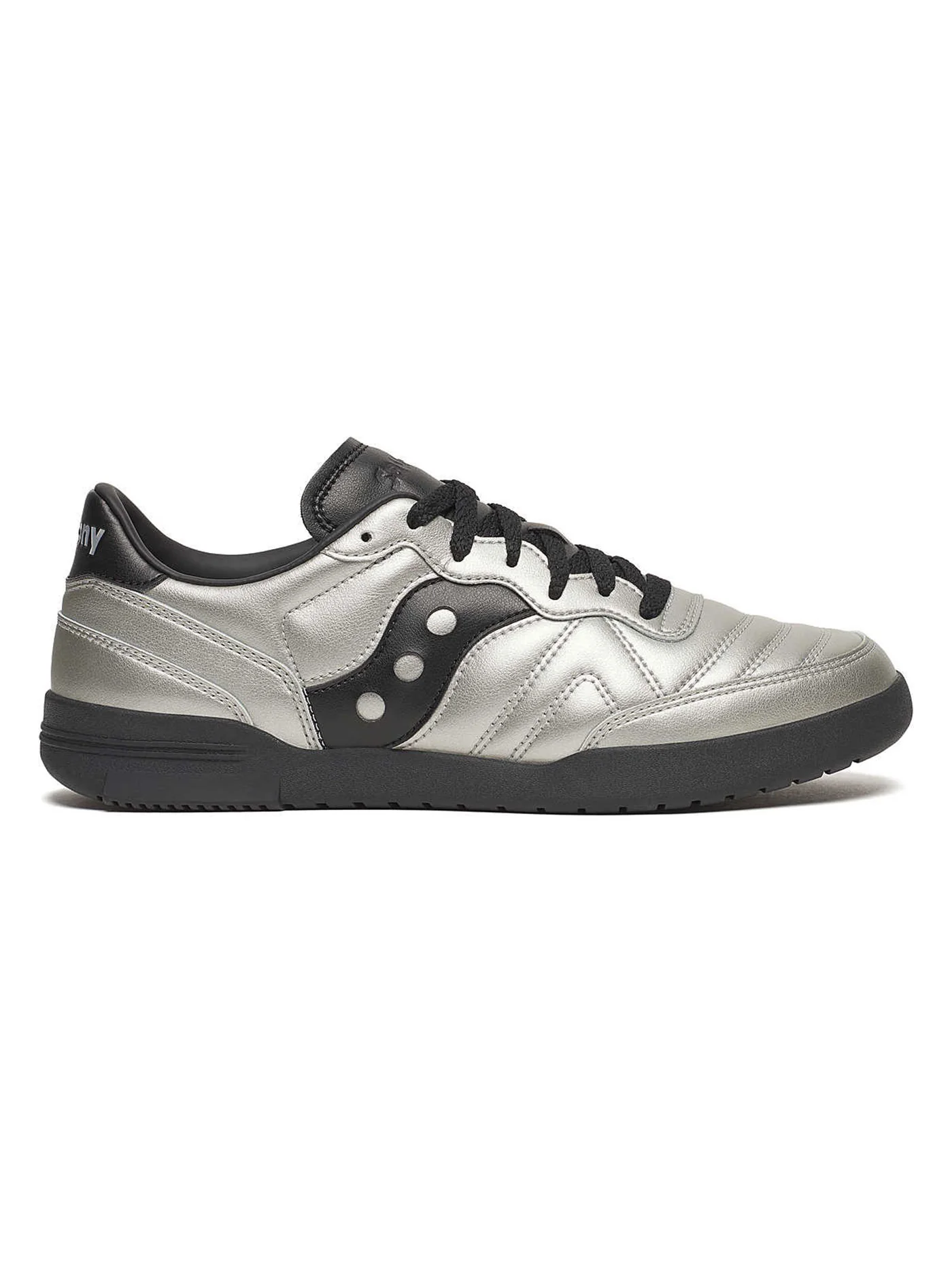 586I Silver/Black Shoes