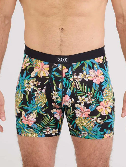Daytripper Comfort Stretch Pineapple Field Black Boxer - Image 2