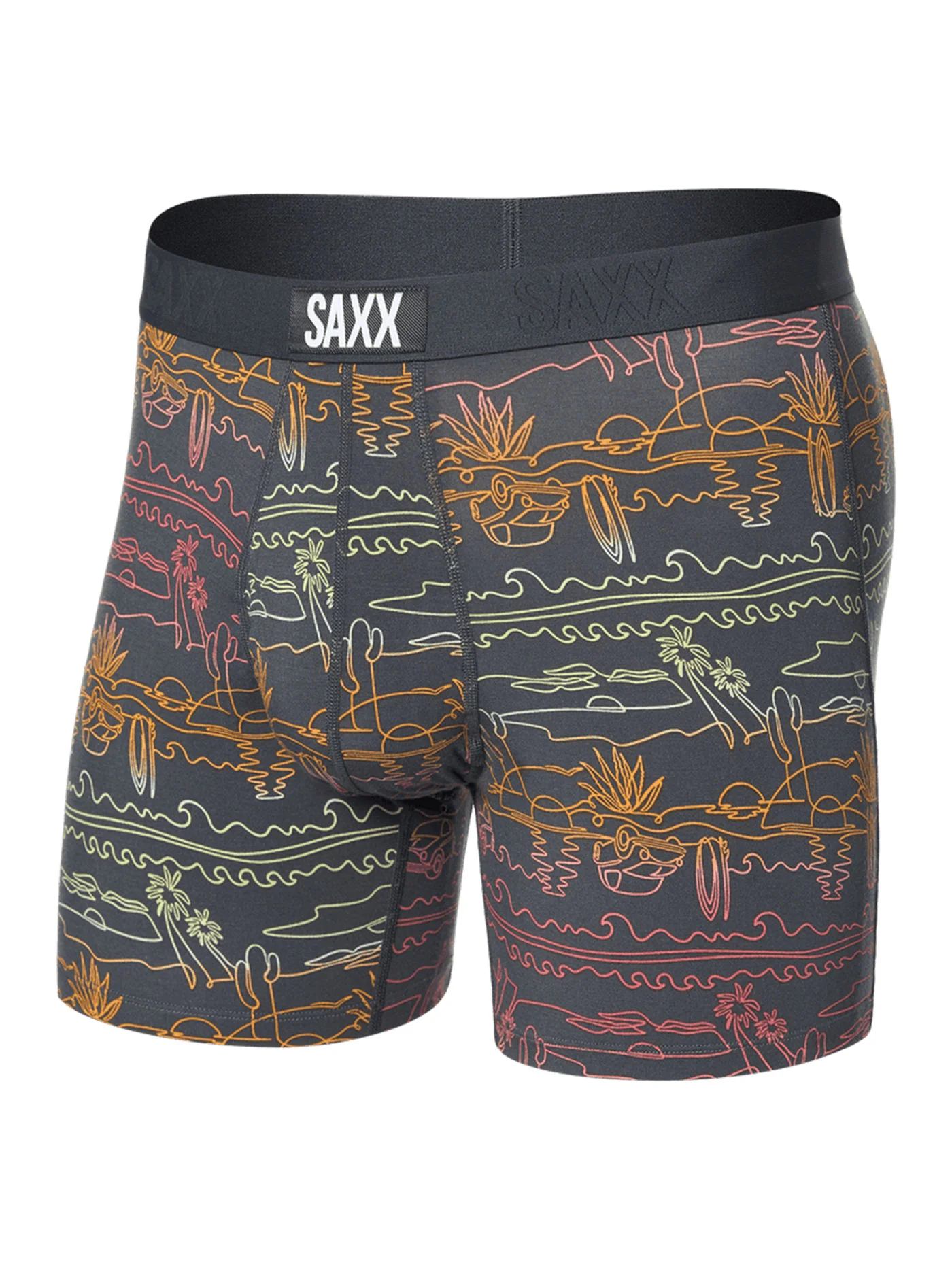 Ultra Super Soft Summer Roadtrip Ebony Boxer