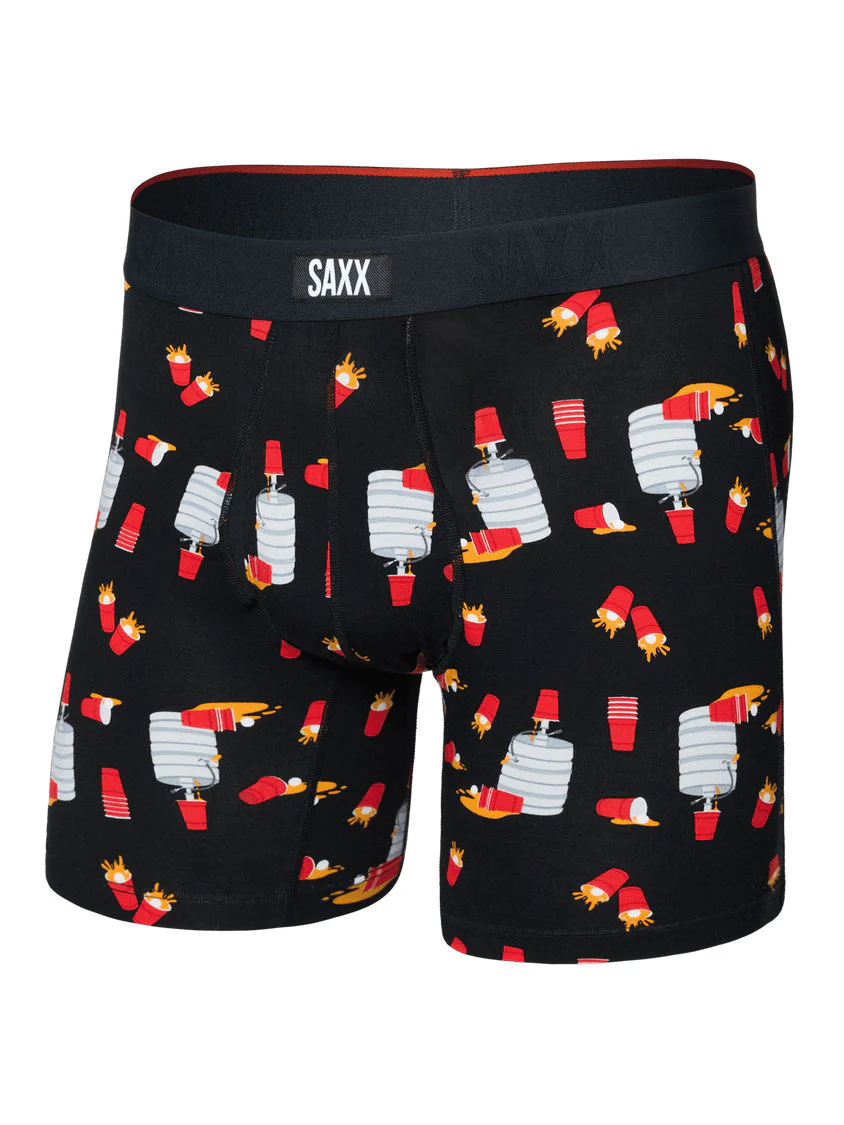 Vibe Xtra Soft Comfort Tapped Out Black Boxer