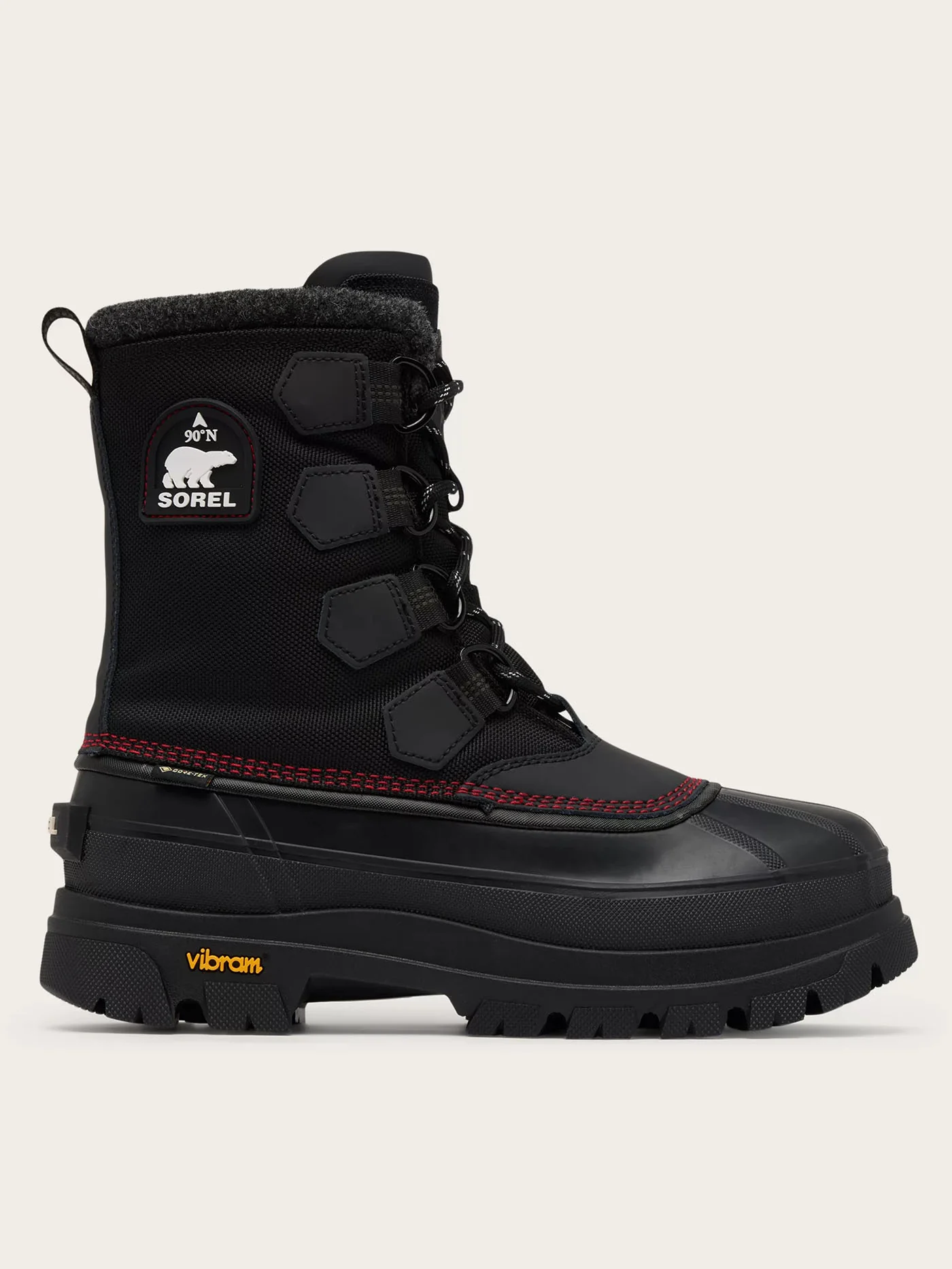 GORE-TEX Caribou Horizon Black/Bright Red Boots
