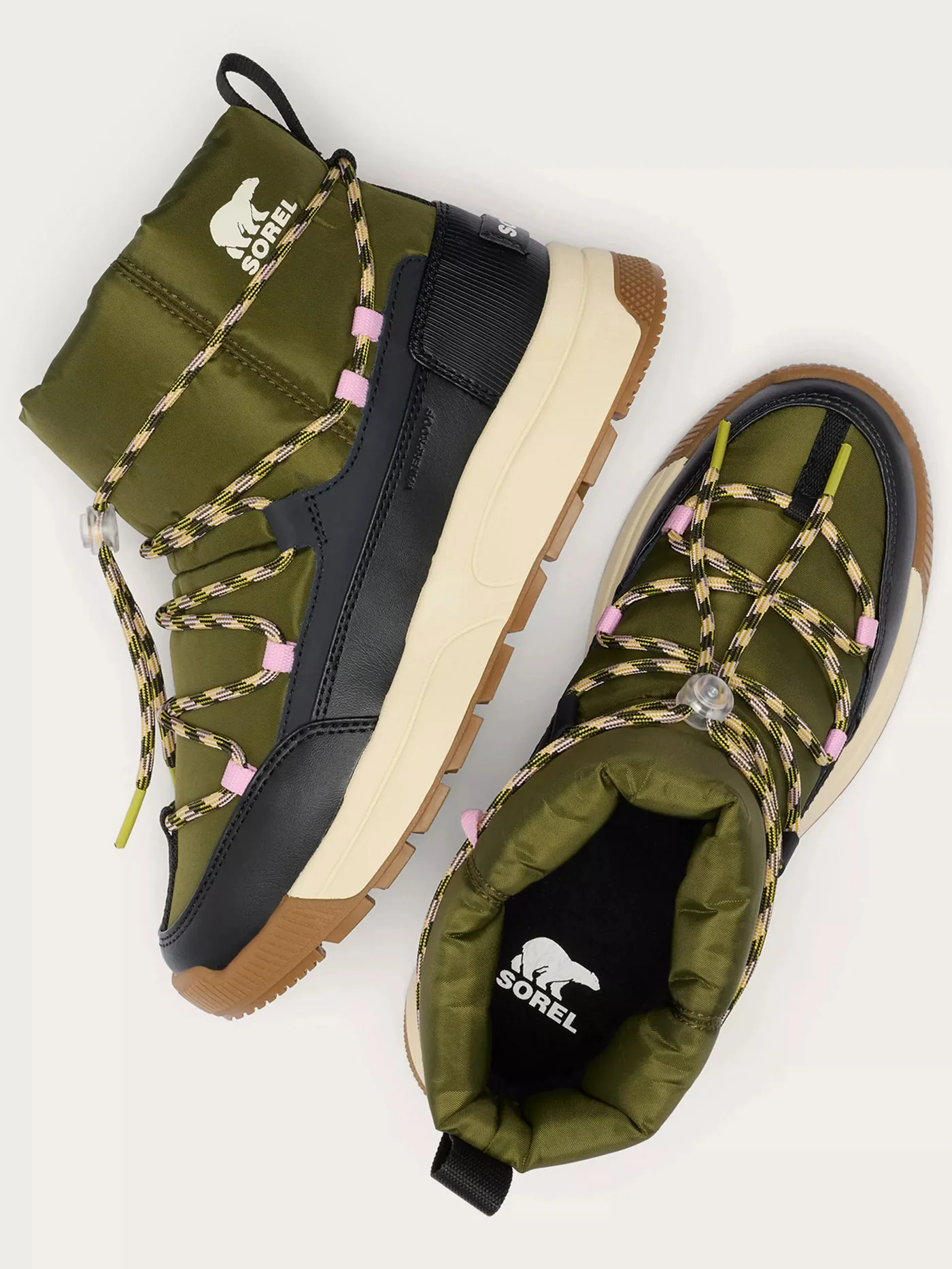 Whitney III Slip On WP Utility Green/Black Winter Boots - Image 3