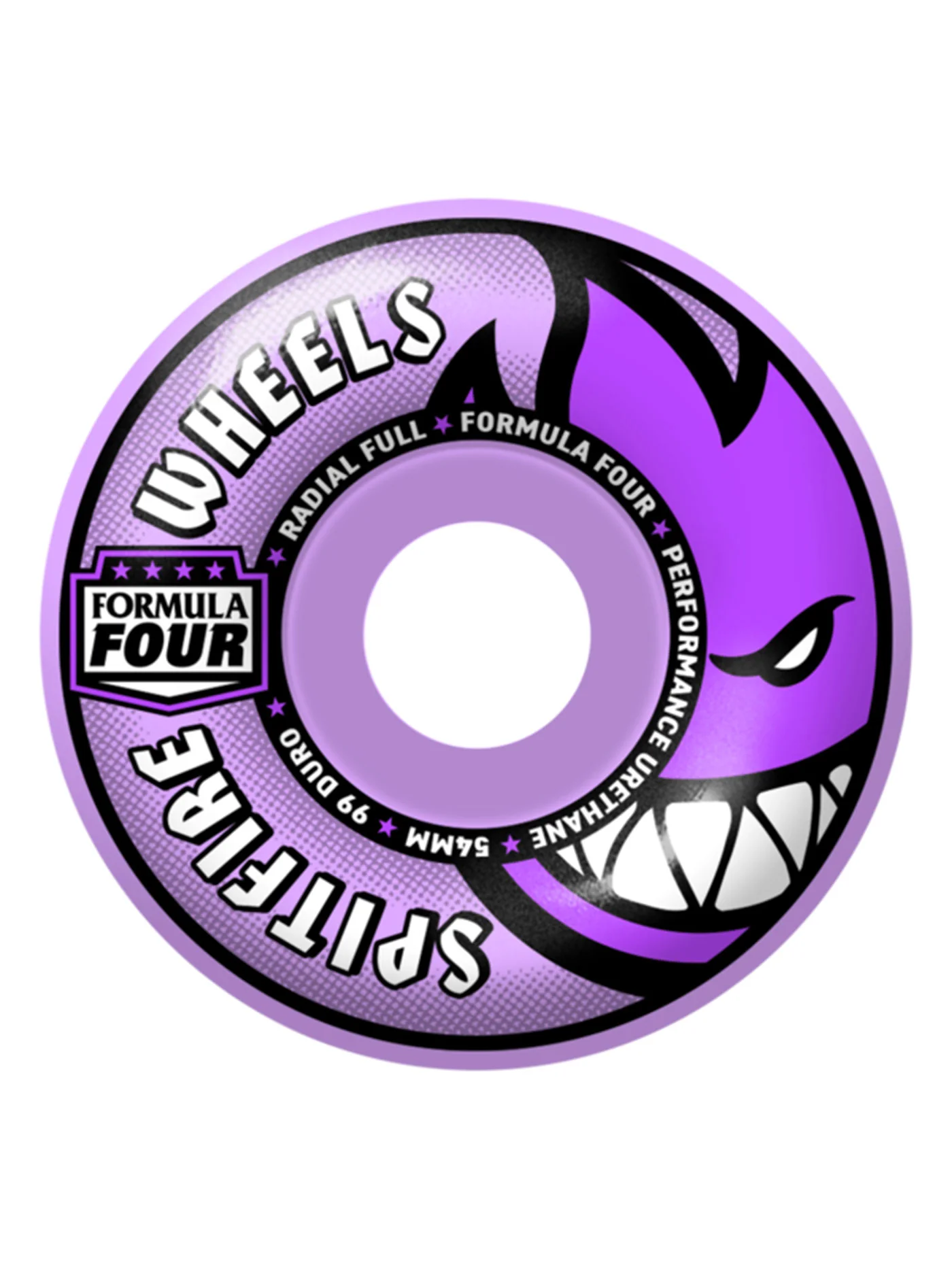 F4 Radial Full Colors 54mm Skateboard Wheels