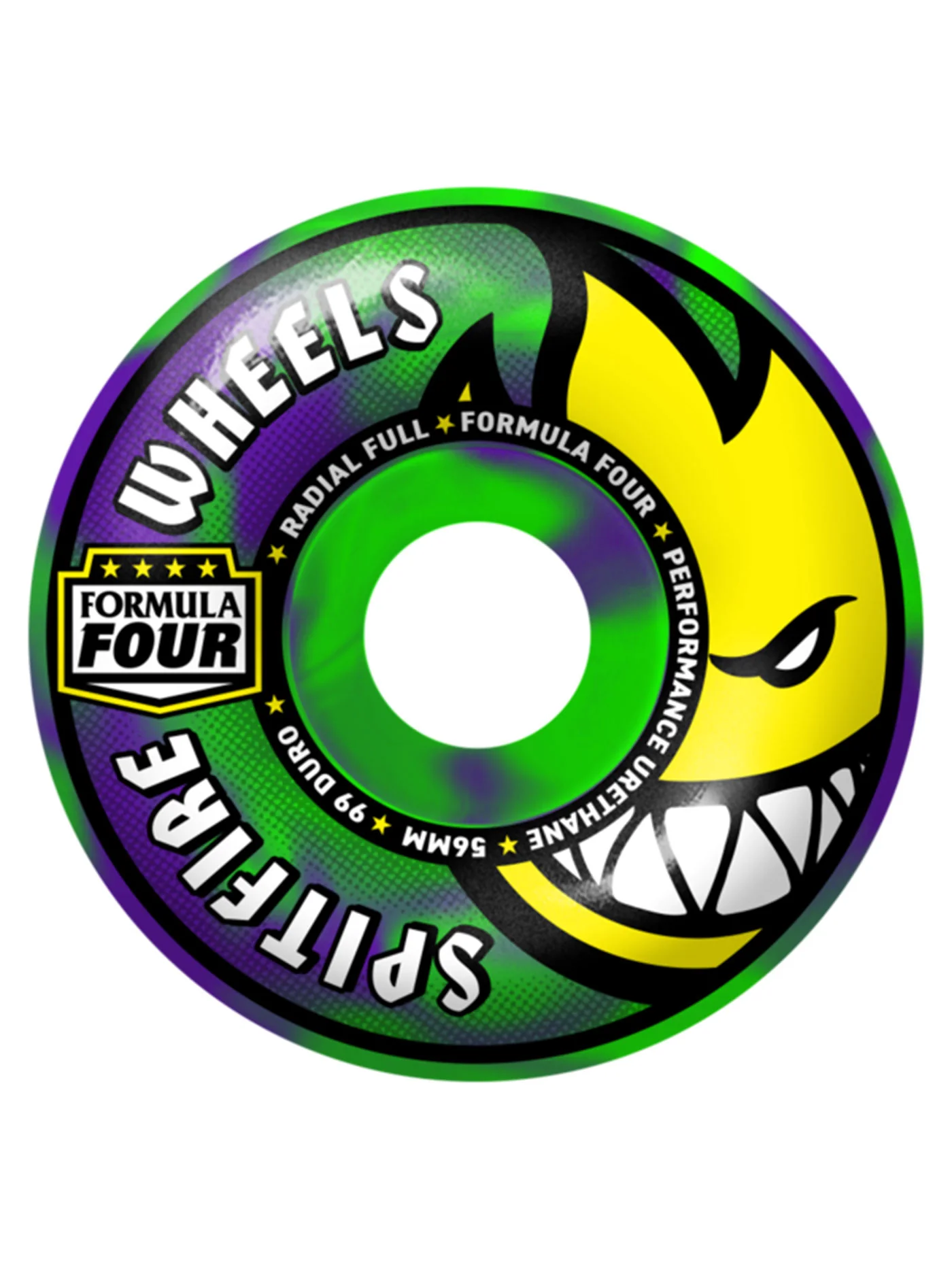 F4 Radial Full Colors 56mm Skateboard Wheels