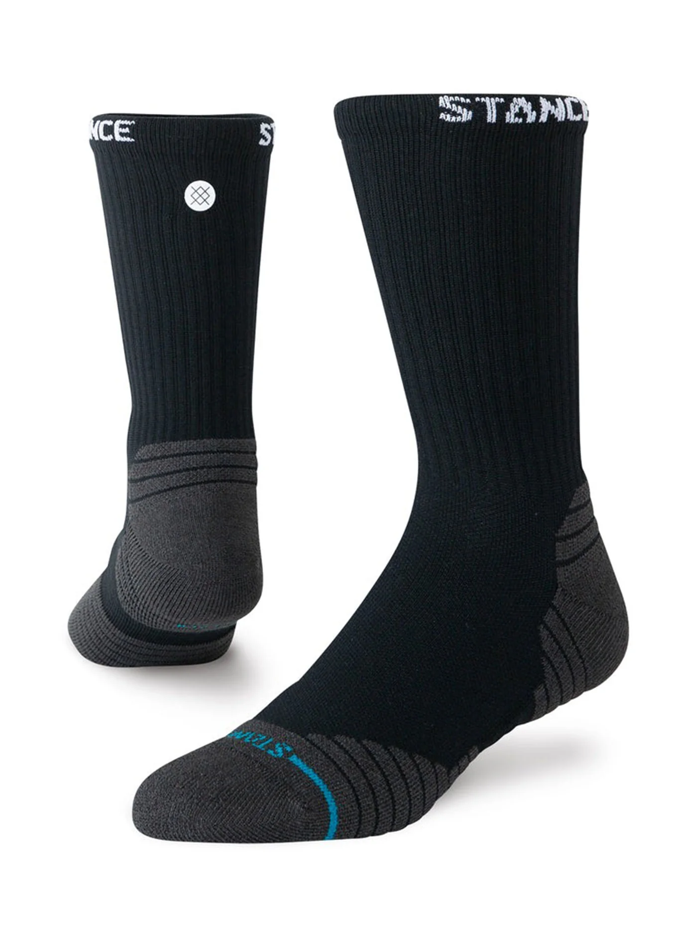 Golf Ribbed Mid Black Socks