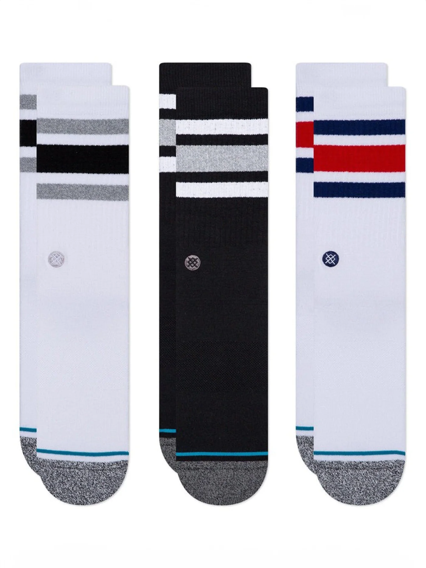 The Boyd 3 Pack Multi Socks