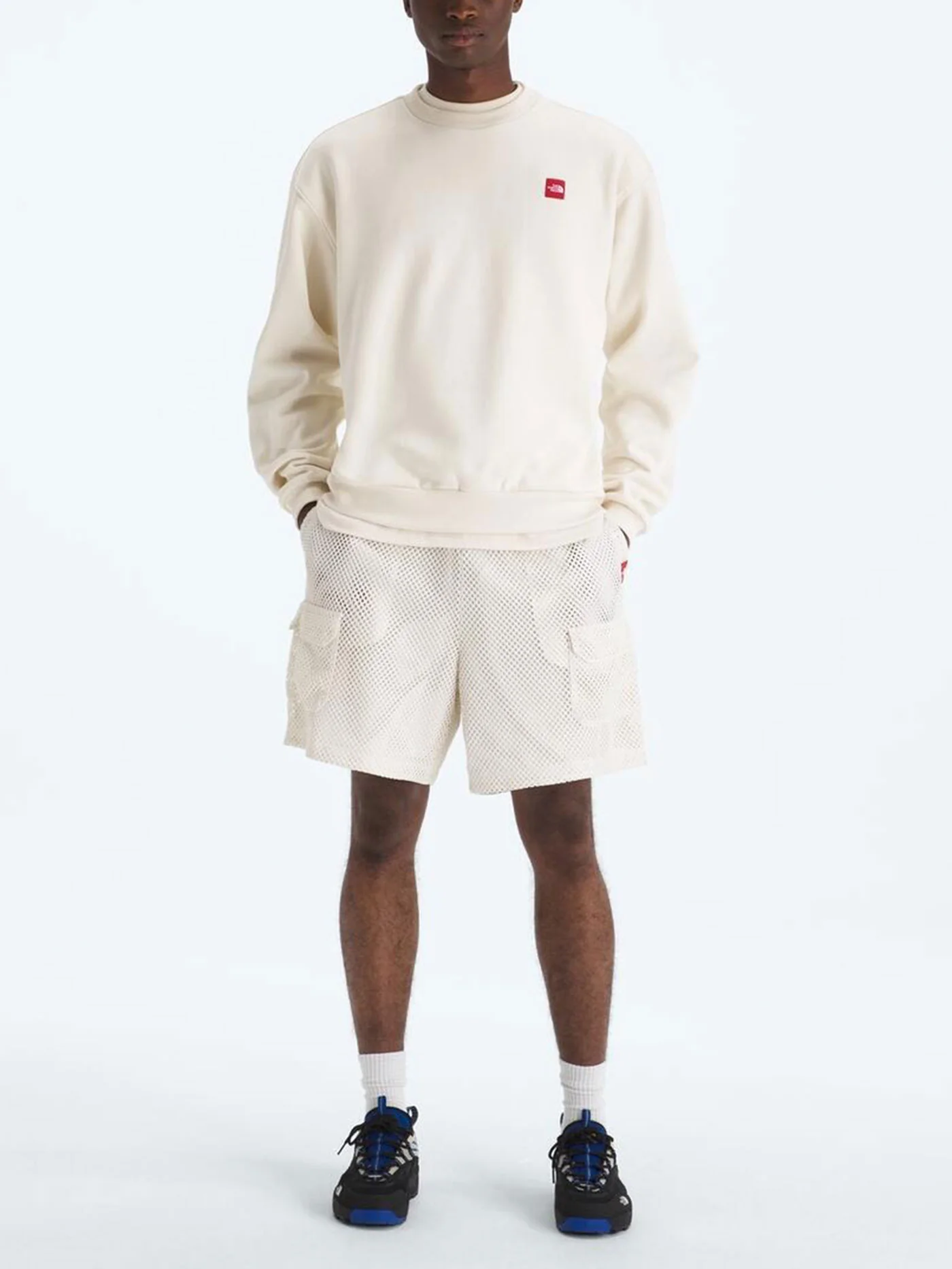 TNF Red Box Crewneck Sweatshirt - Image 4