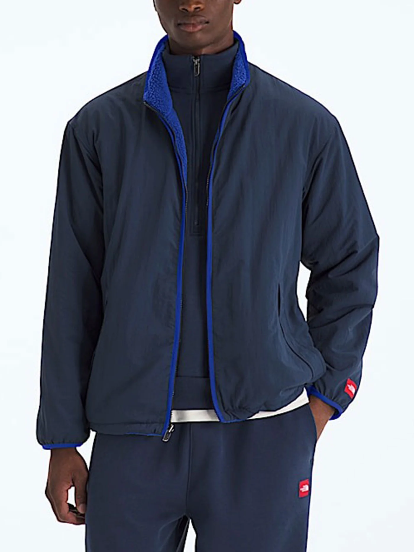 TNF Red Box Reversible Fleece Jacket - Image 2