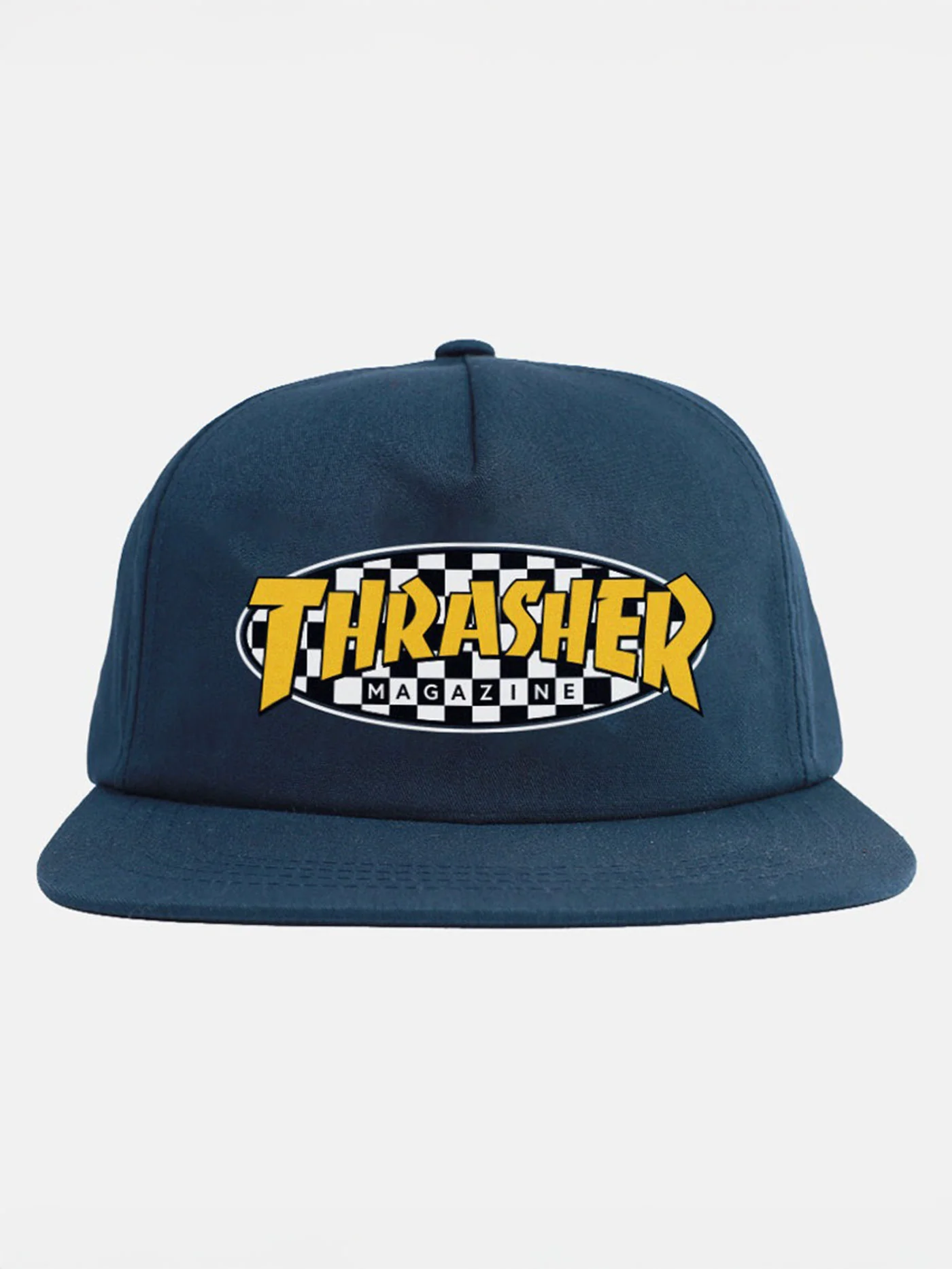 Checkered Oval Snapback Hat