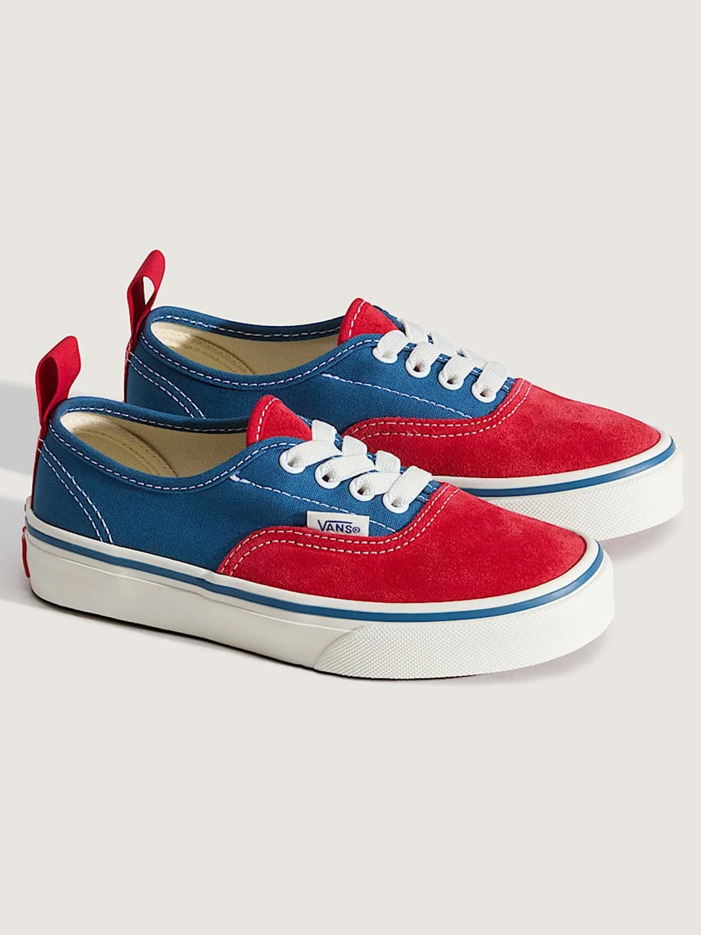 Authentic Elastic Lace Primary Racing Red Shoes (Kids 2-14) - Image 2