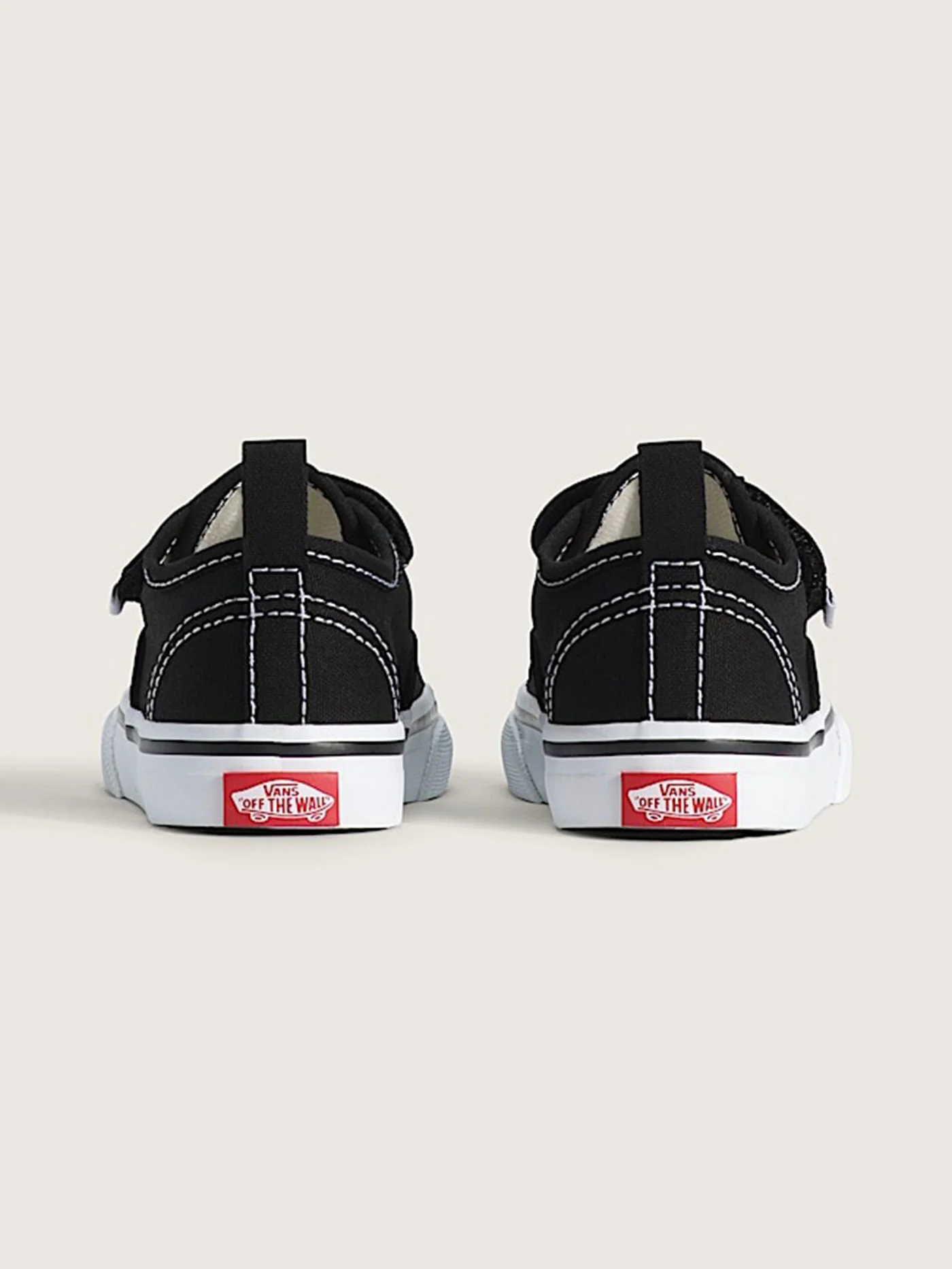 Authentic Elastic V Black Shoes (Kids 0-7) - Image 3