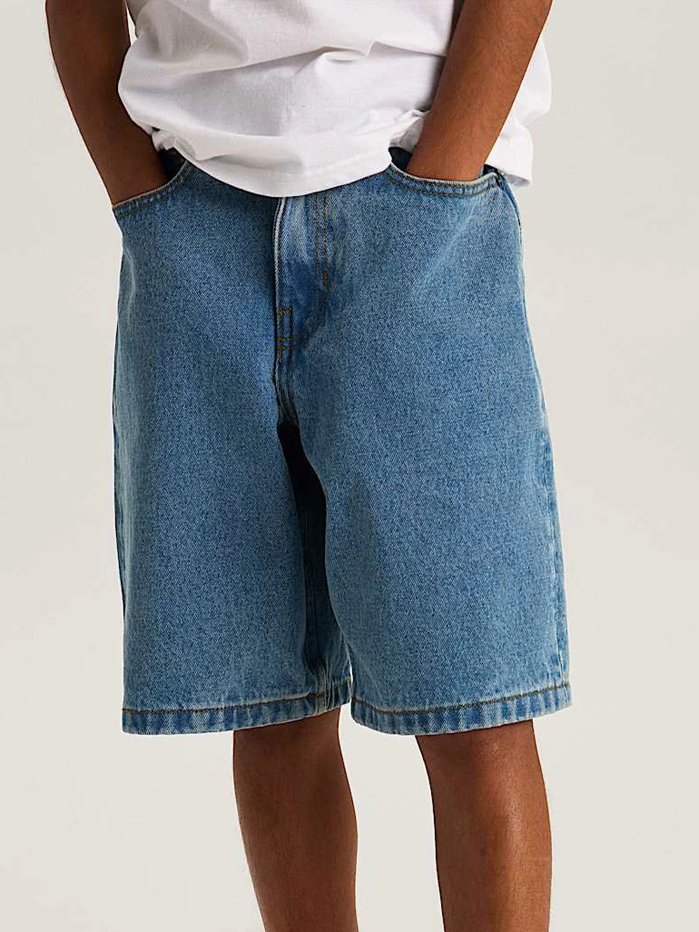Check-5 Baggy Denim Shorts (Youth 7-14)
