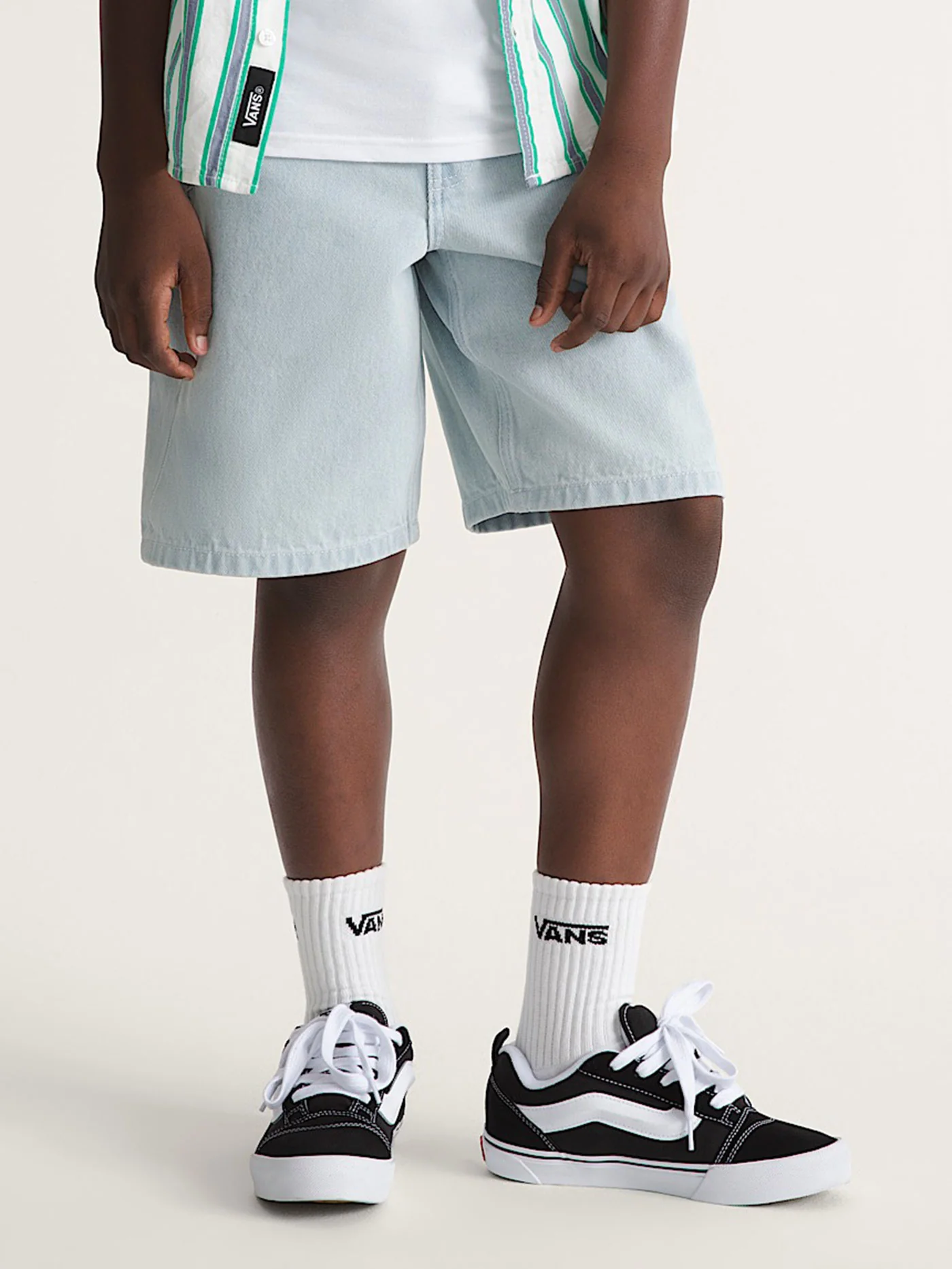 Check-5 Baggy Denim Shorts (Youth 7-14) - Image 3