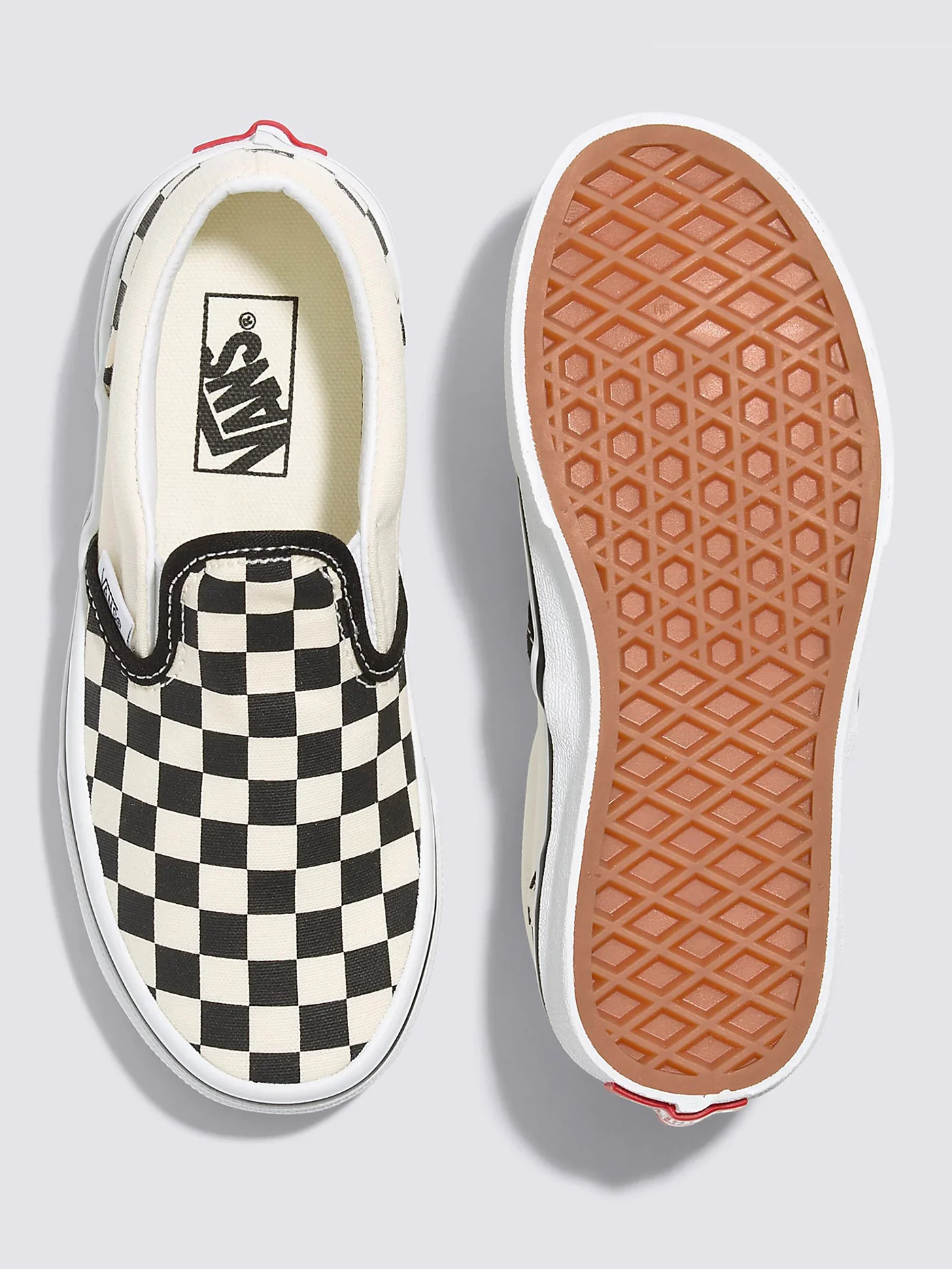 Classic Slip-On Checkerboard Black/White Shoes (Kids) - Image 3