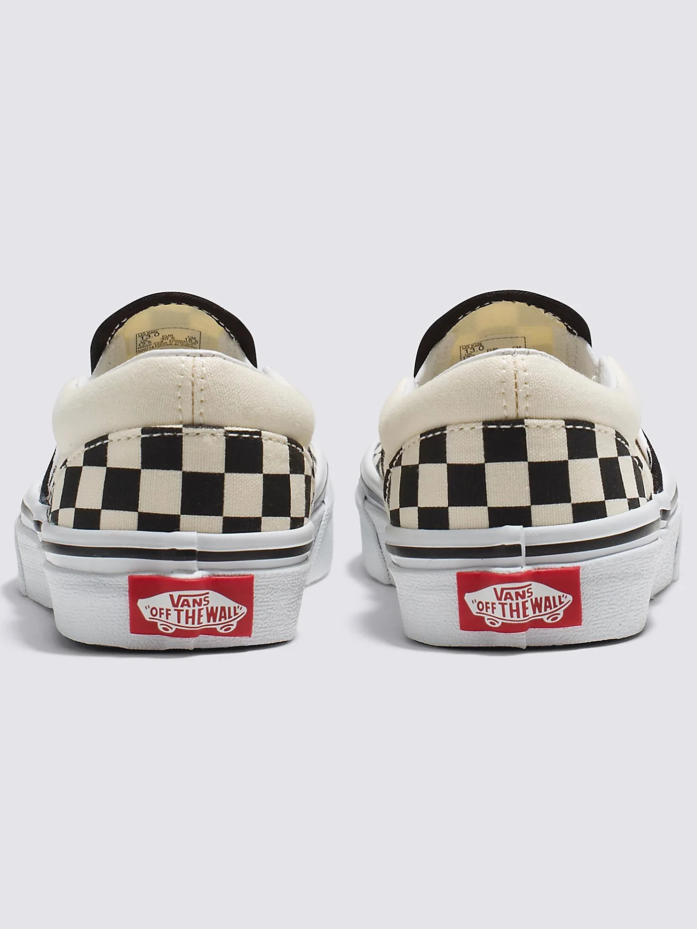 Classic Slip-On Checkerboard Black/White Shoes (Kids) - Image 4