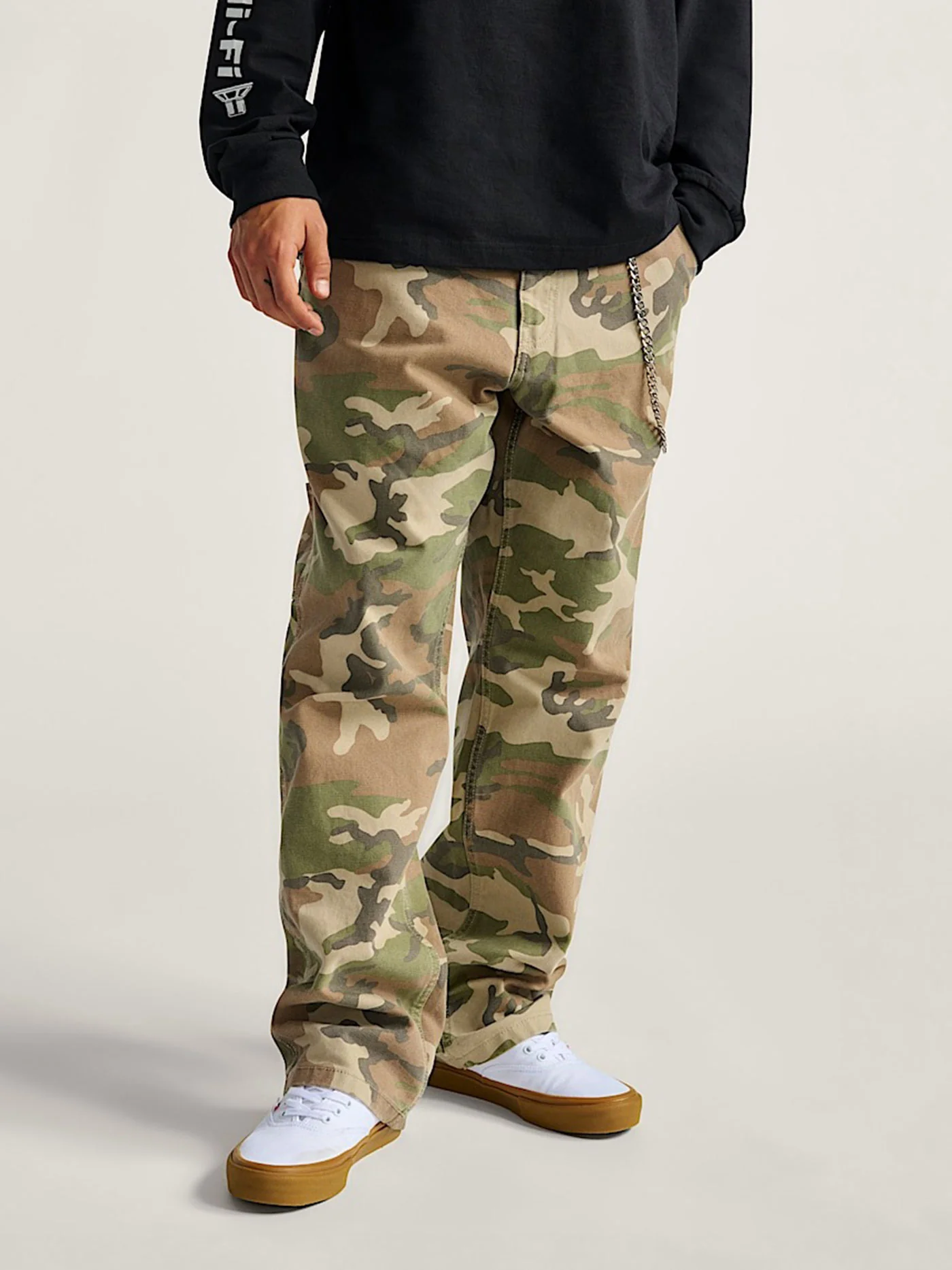 Drill Chore Carpenter Loose Camo Pants