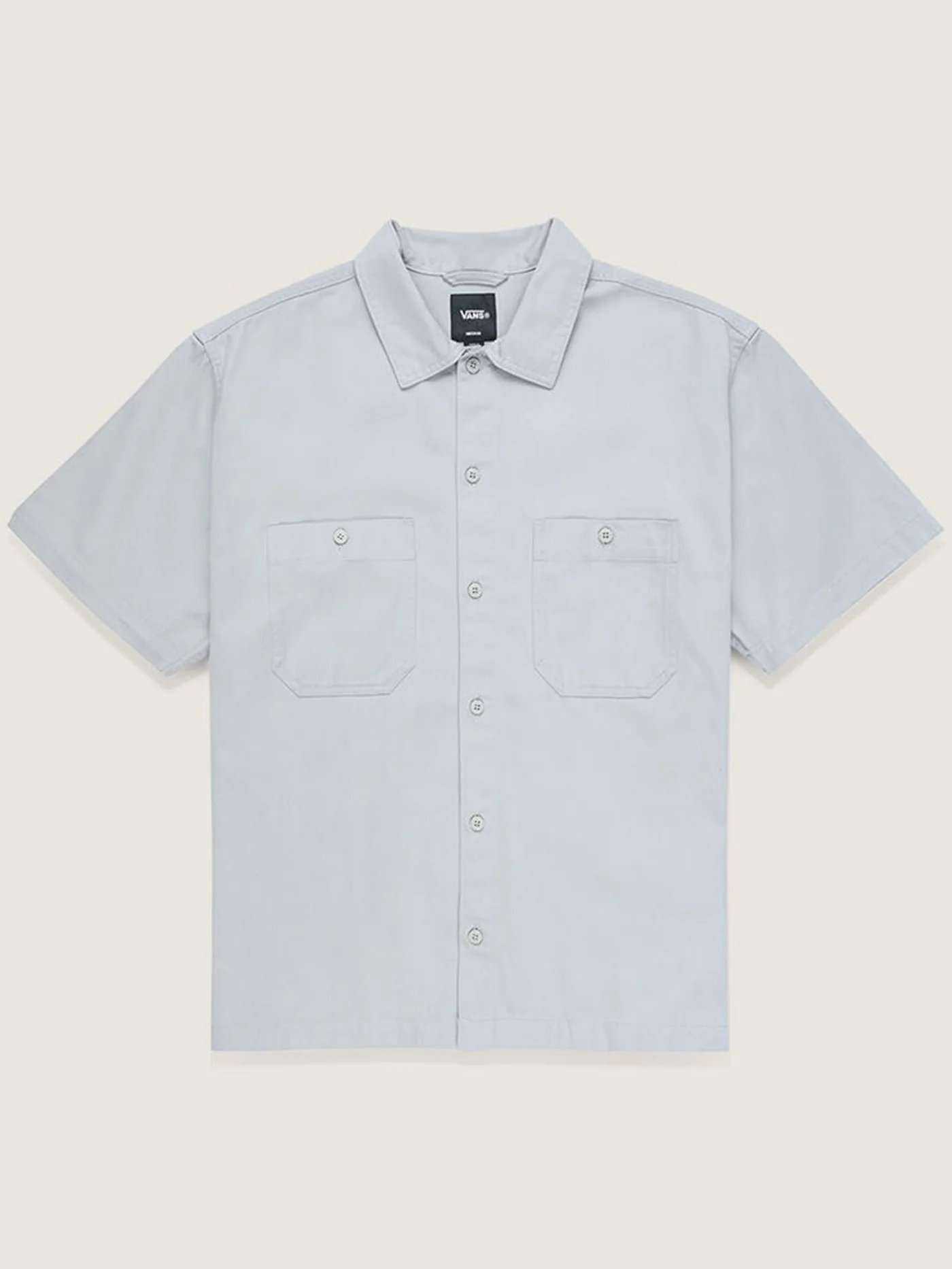 Larkspur Solid Workwear Short Sleeve Buttondown Shirt - Image 4