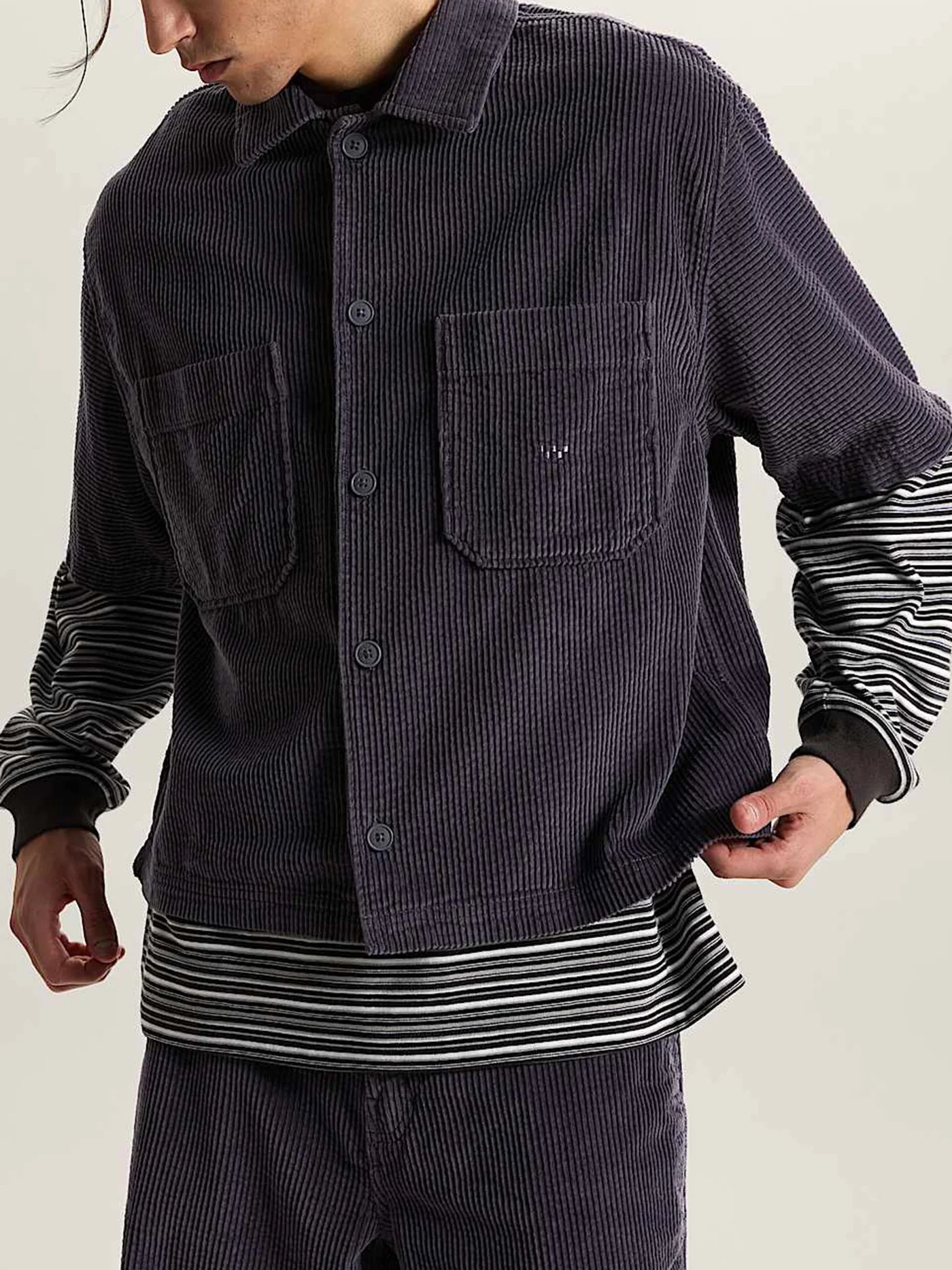 Lx Cord Short Sleeve Buttondown Shirt - Image 3