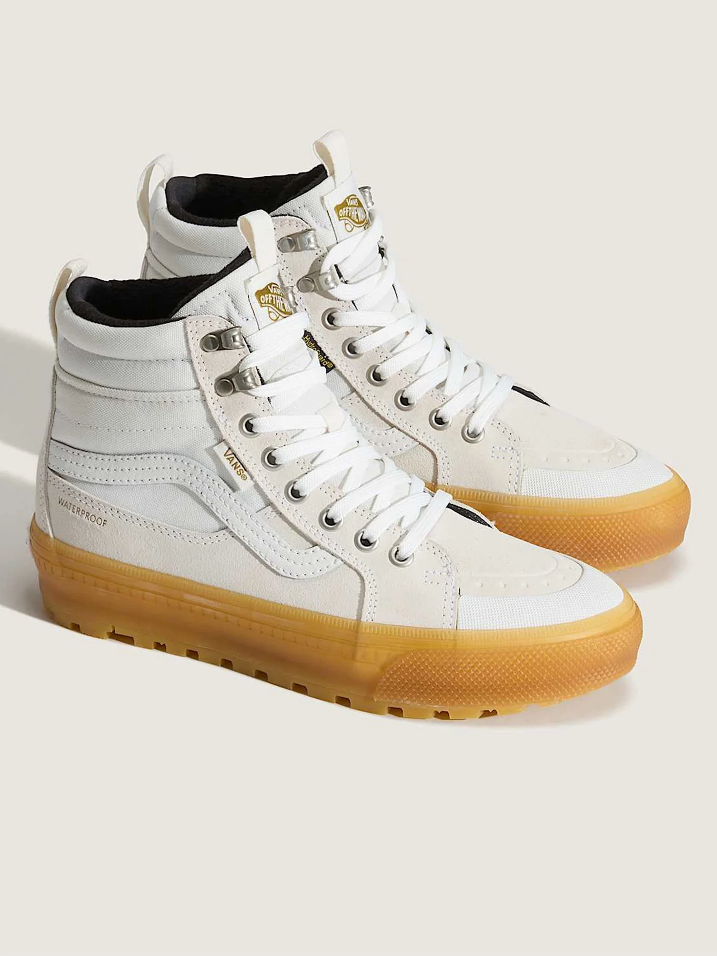 MTE Sk8-Hi Waterproof Insulated White/Gum Shoes - Image 9