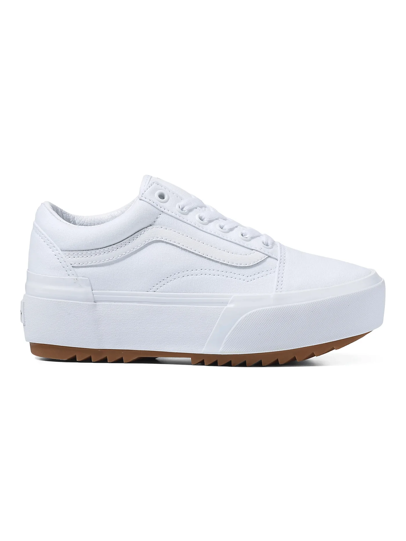 Old Skool Stacked (Canvas) True White Shoes