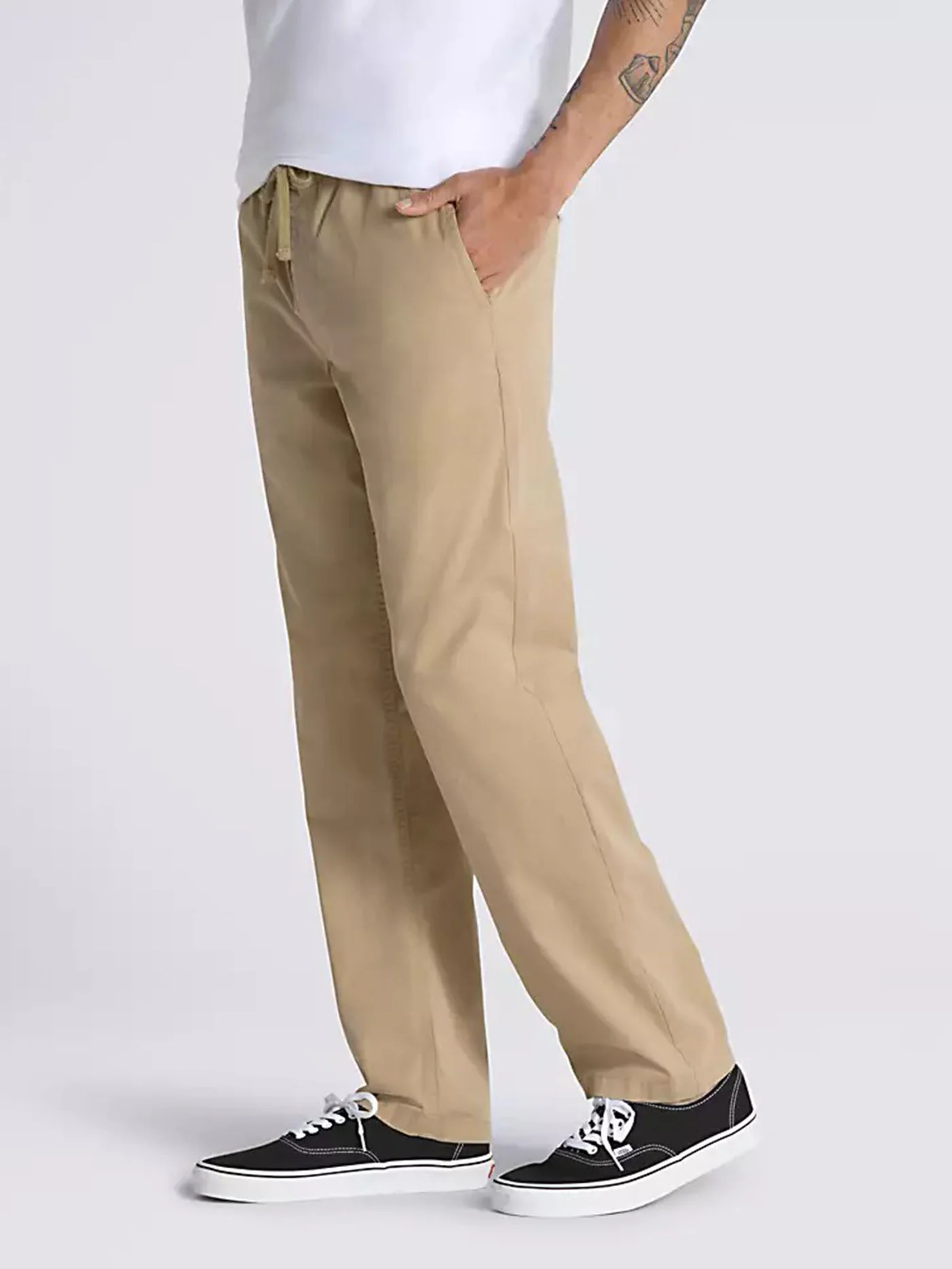 Range Relaxed Elastic Khaki Pants - Image 2