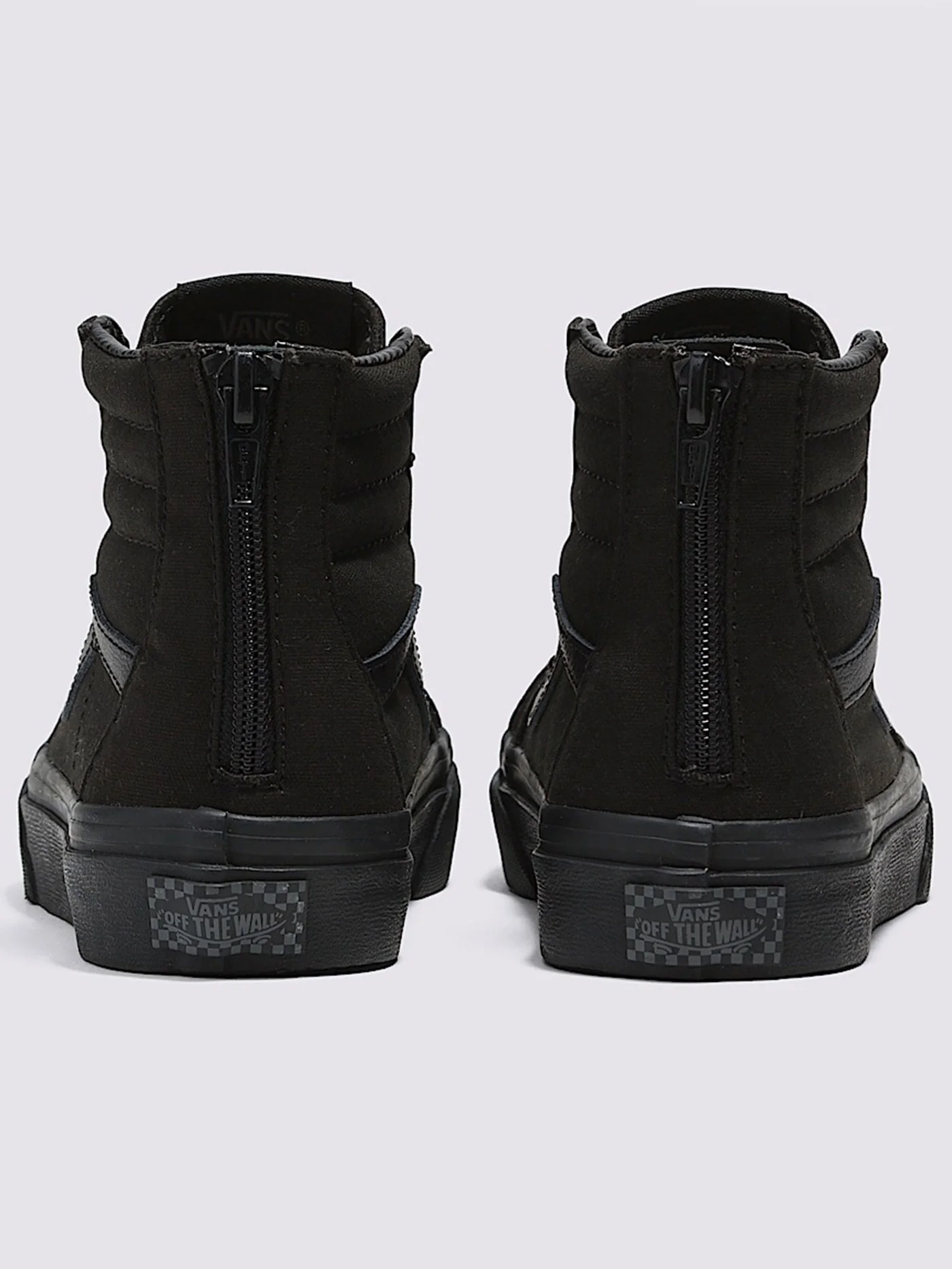 Sk8-Hi Zip Pop Check Black/Black Shoes (Kids) - Image 3