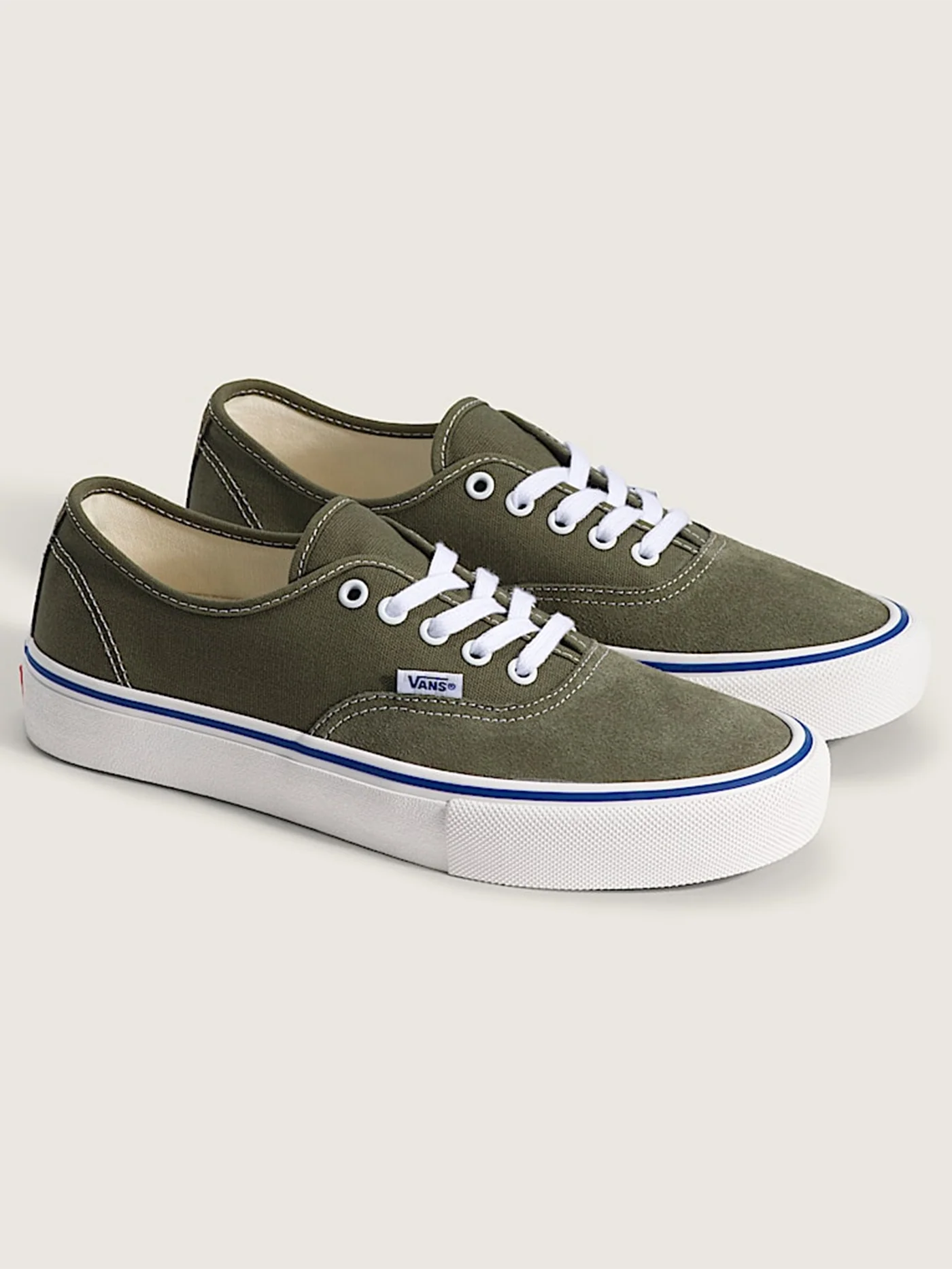 Skate Authentic Mossy Olive Green Shoes - Image 2