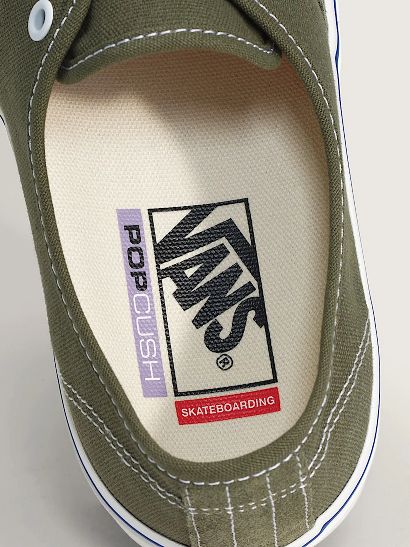 Skate Authentic Mossy Olive Green Shoes - Image 5