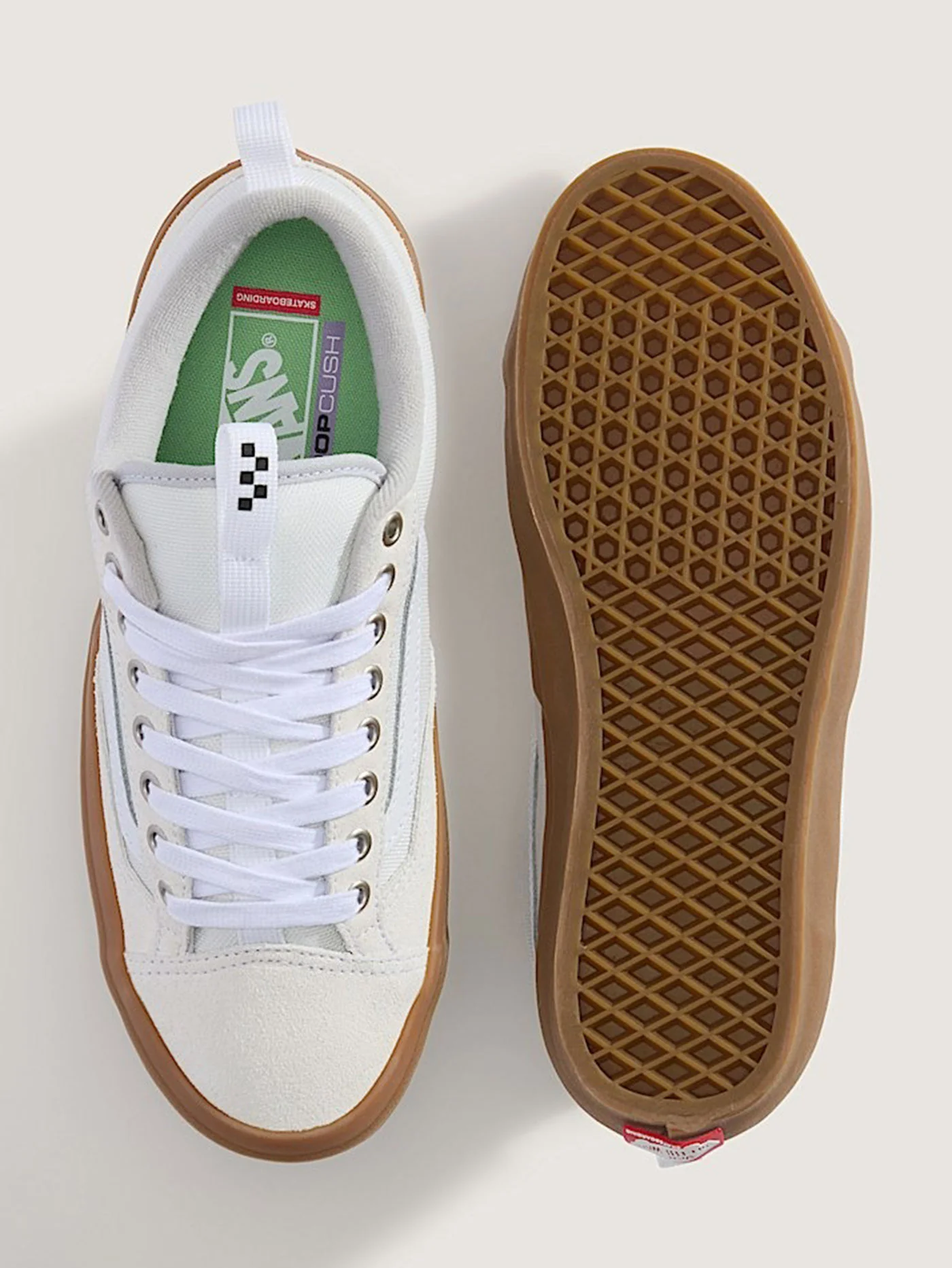 Skate Old Skool 36+ White/Gum Shoes - Image 5