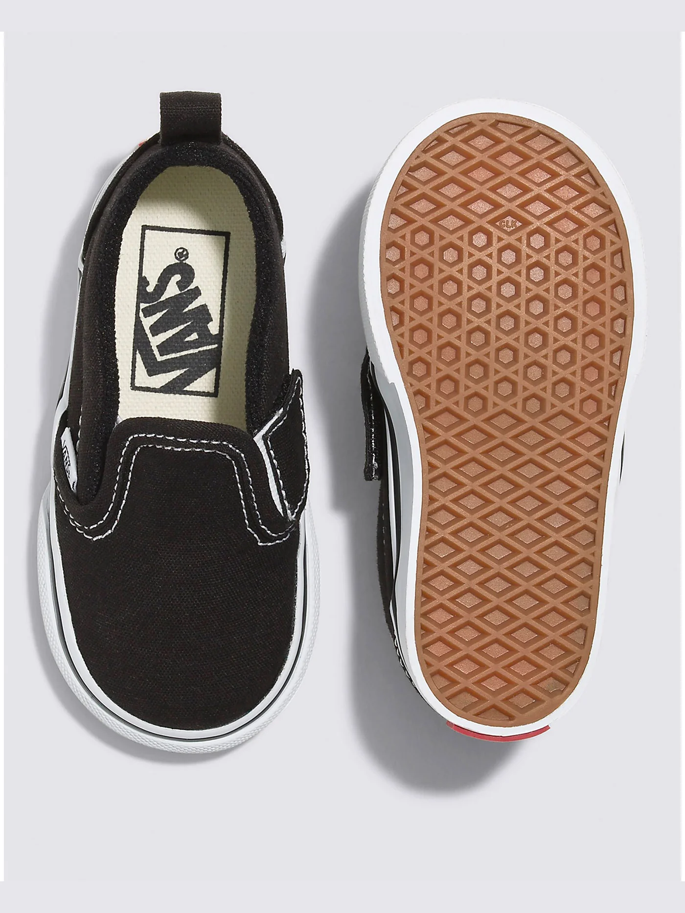 Slip-On V Canvas Black/True White Shoes (Kids 0-7) - Image 4