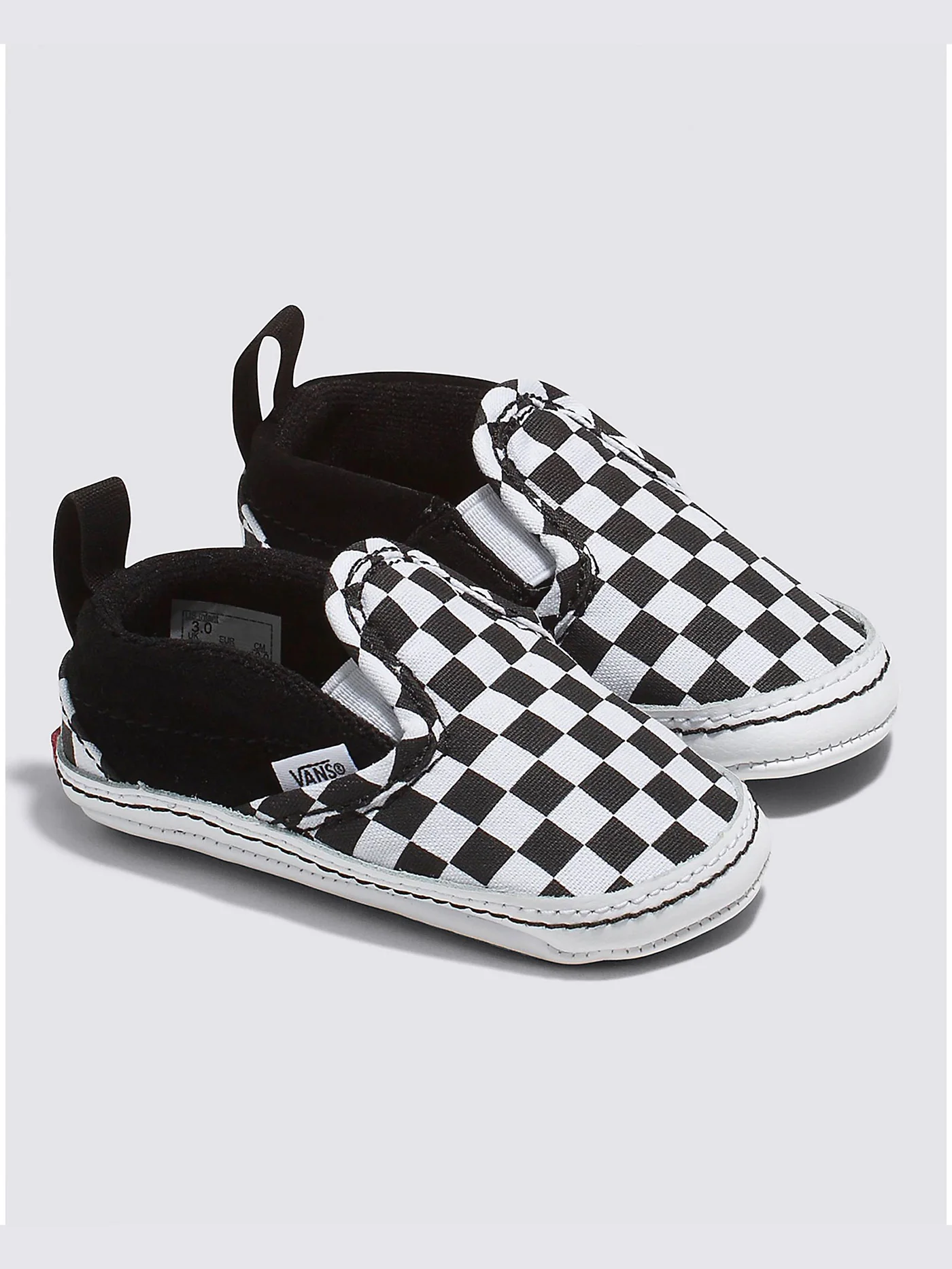 Slip-On V Checker Black/True White Shoes (Infants 0-24M) - Image 2
