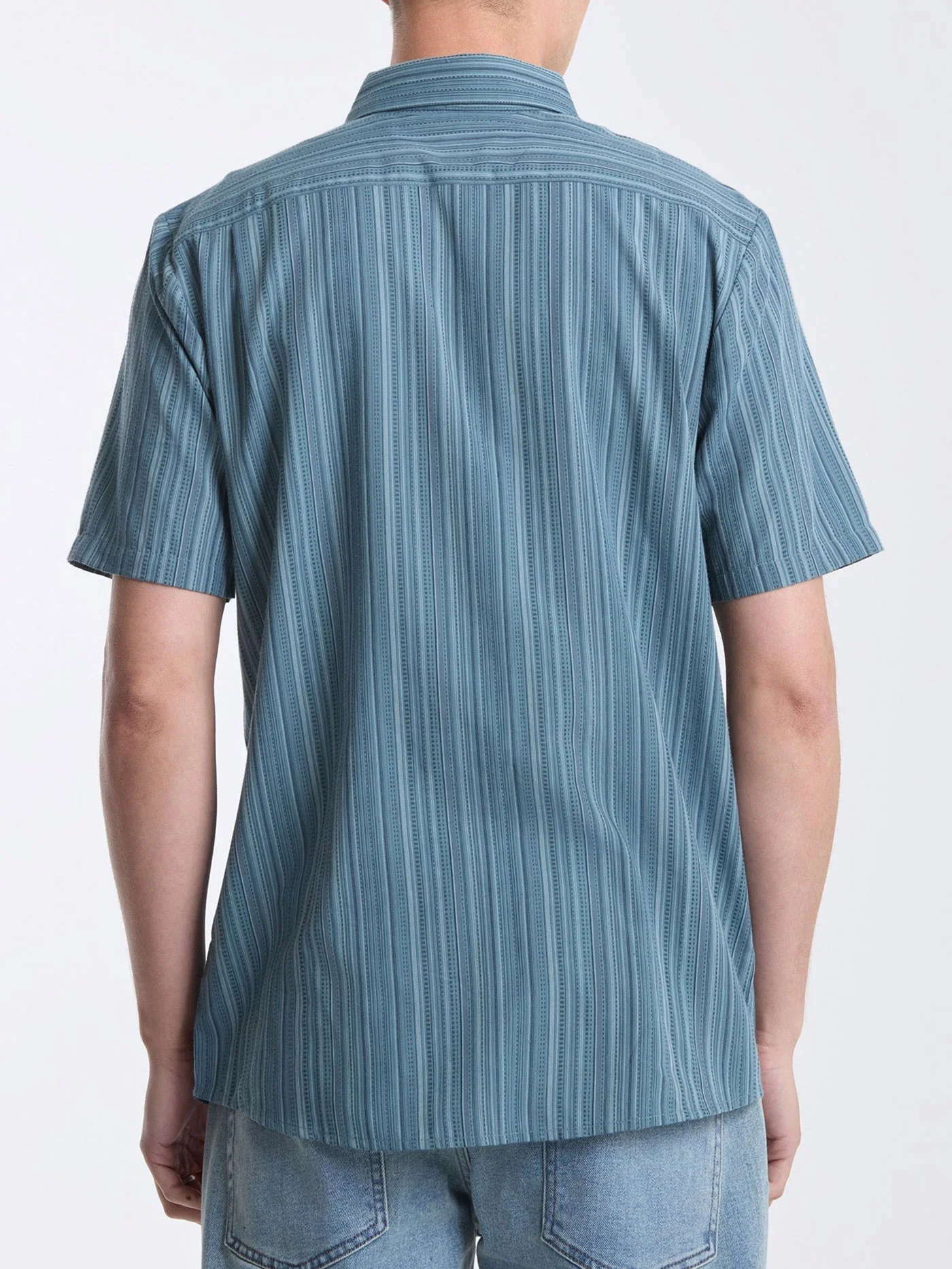 Jahstripe Short Sleeve Buttondown Shirt - Image 3