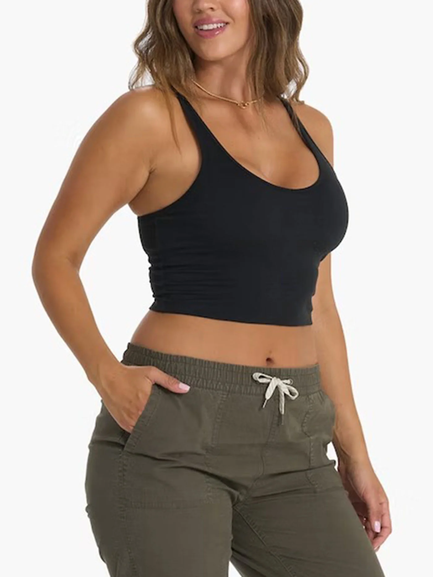 Halo Performance Crop Tank Top - Image 2