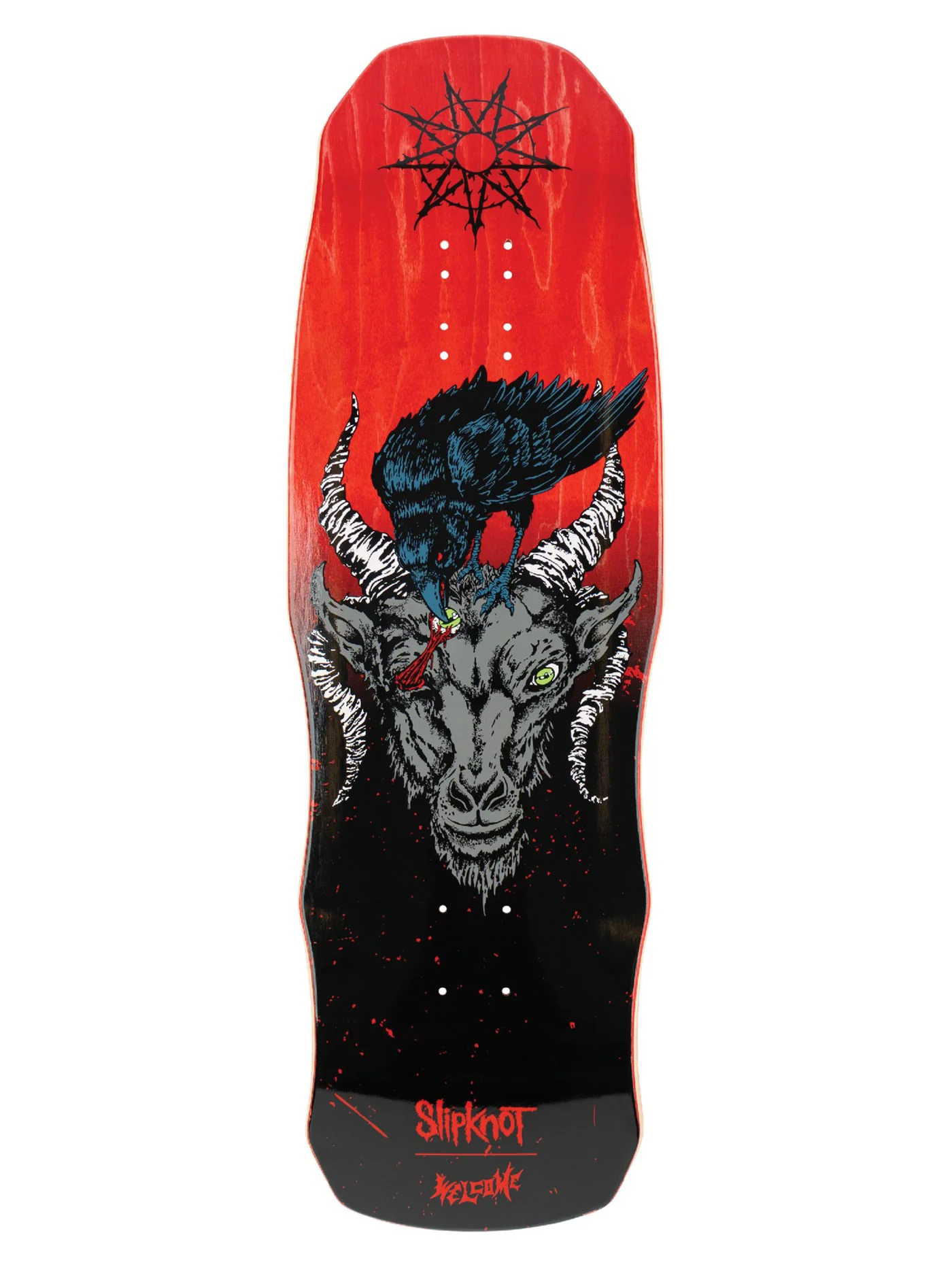 Welcome x Slipknot Dark Lord Spit It Out 9.75’’ Skateboard Deck