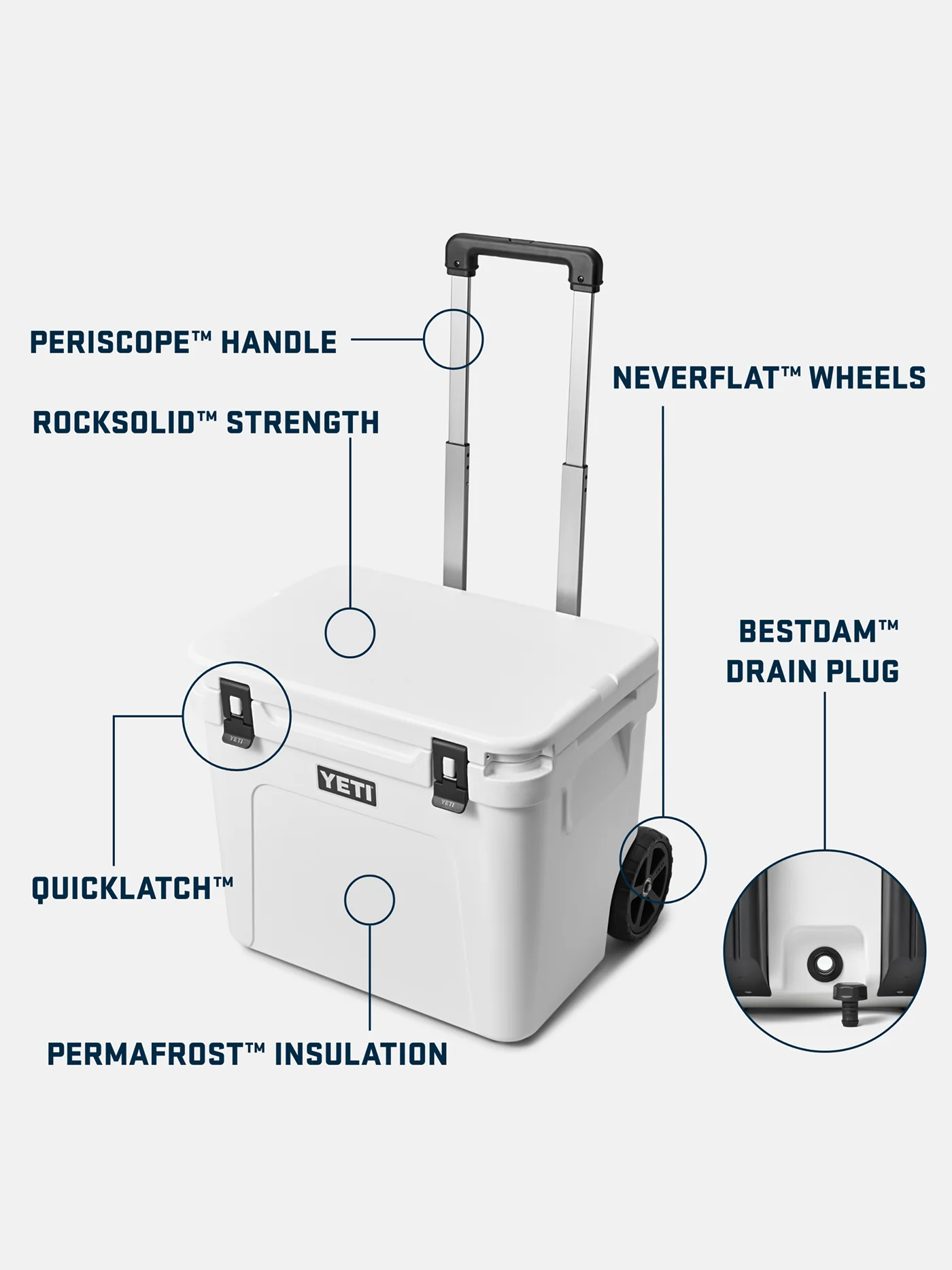 Roadie 60 Charcoal Wheeled Cooler - Image 13